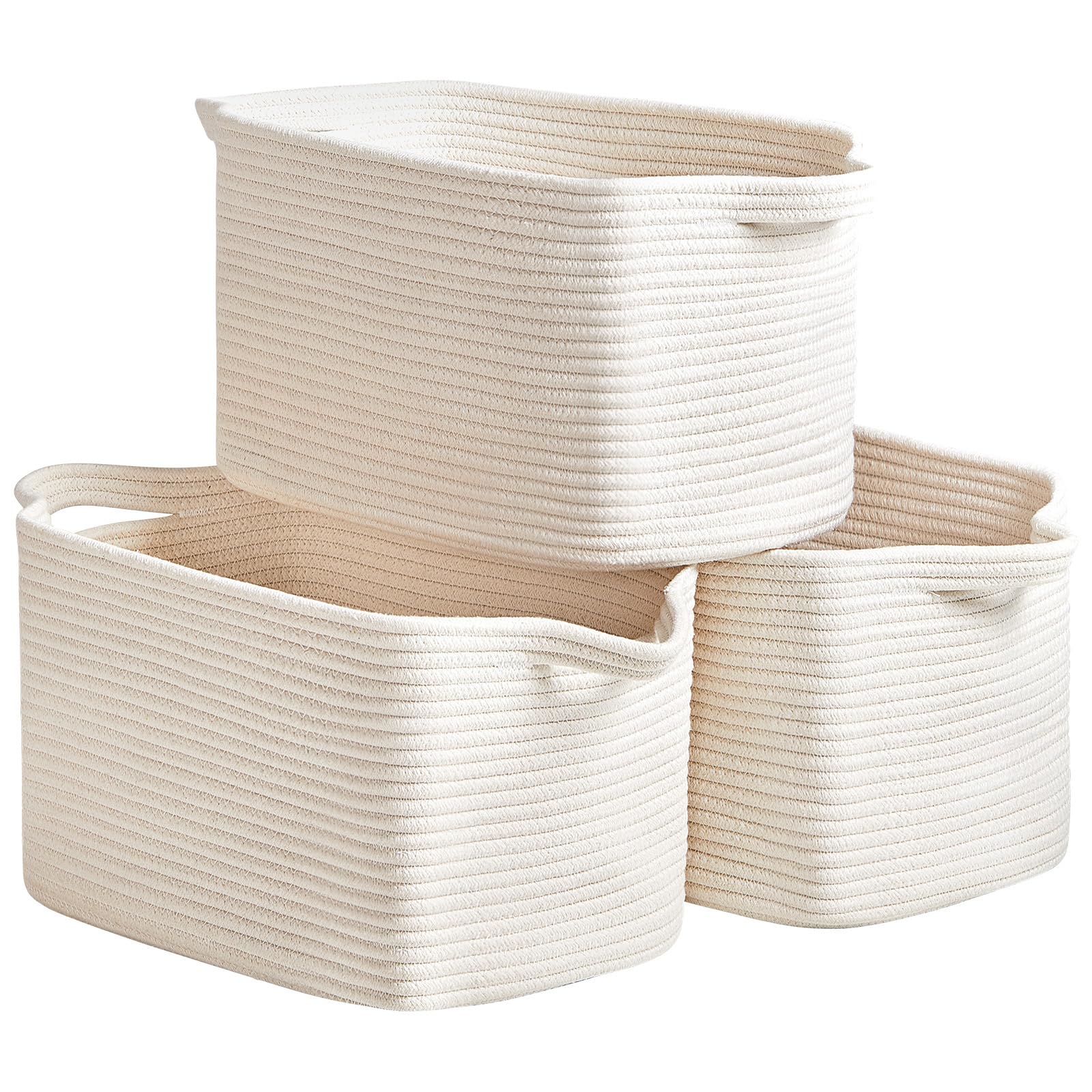 Cotton Rope Basket Set of 3 (3 Count)