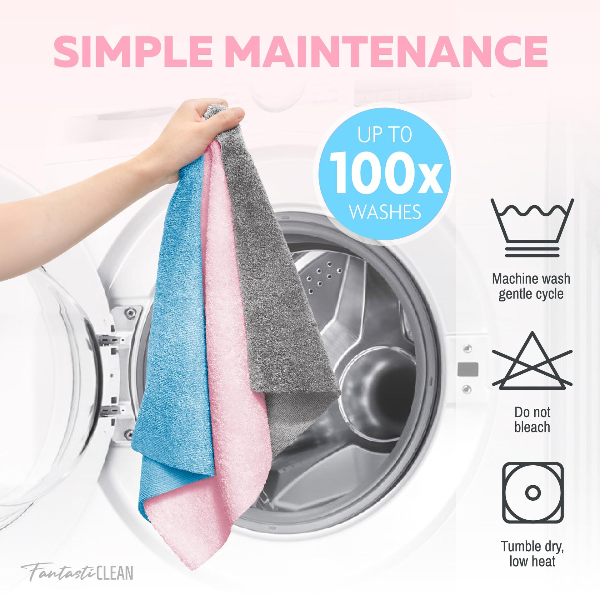 Microfiber Cleaning Cloth Roll (36 Count)