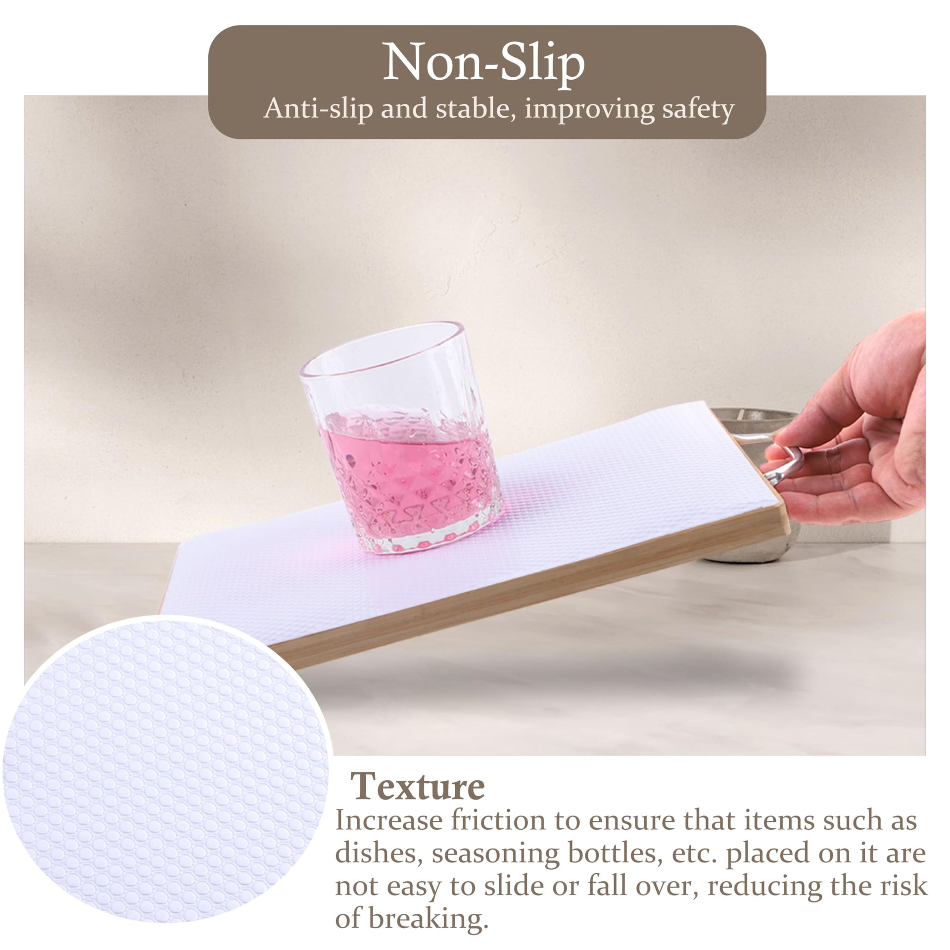 Cabinet Shelf Liner 11 Inch Wide X 20 Ft Non (220 sq in)