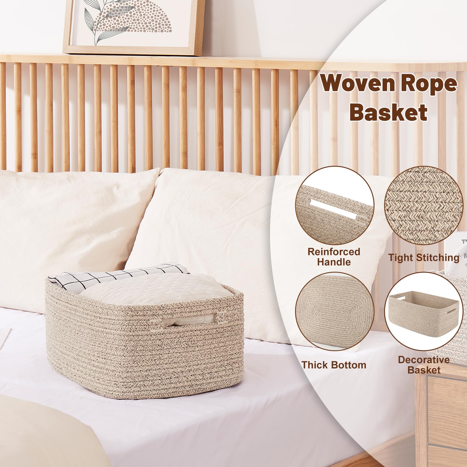 Storage Basket for Shelves (2 Count)