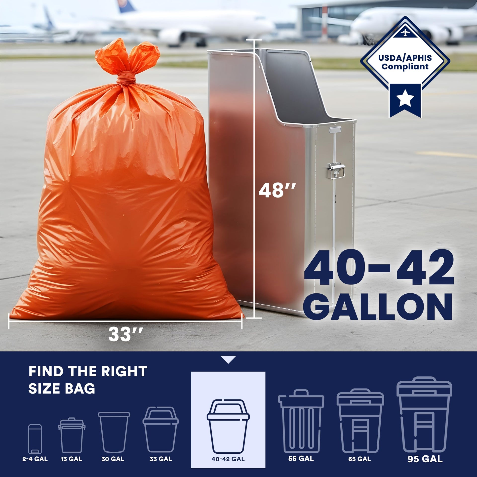 42 Gallon Trash Bags (50 Count)