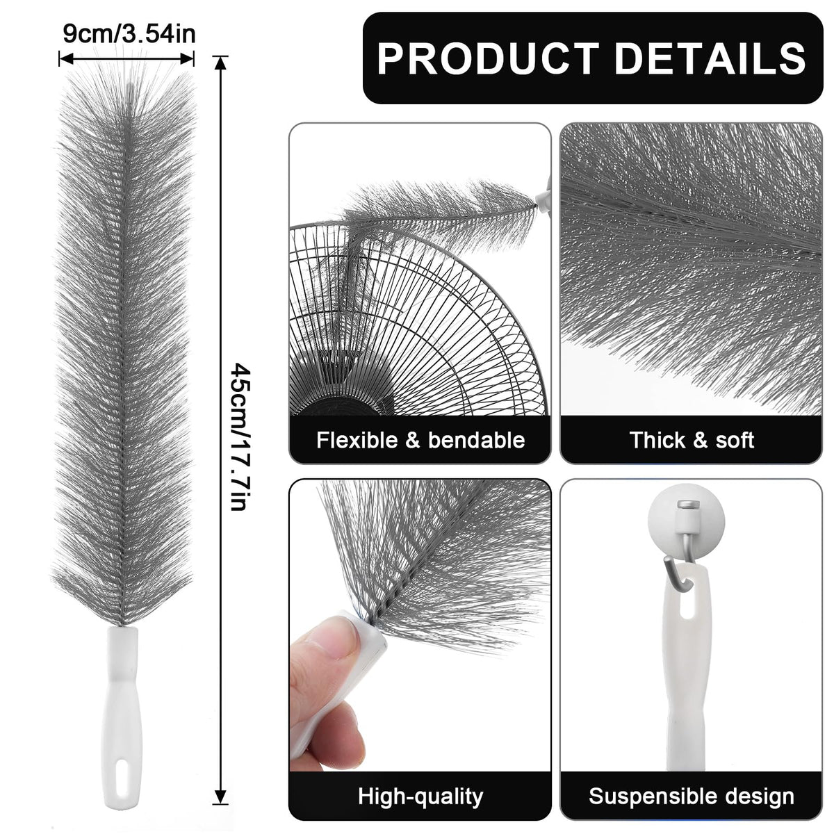 2 Pcs Fan Cleaner Brushes (2 Count)