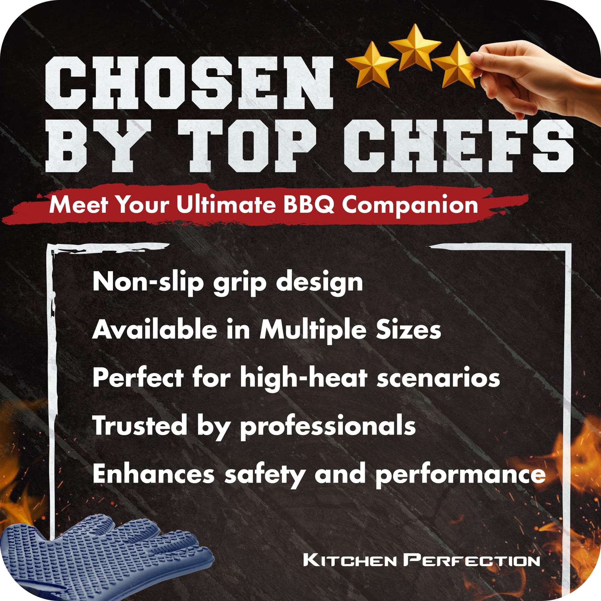 Silicone Smoker BBQ Gloves (2 Count)