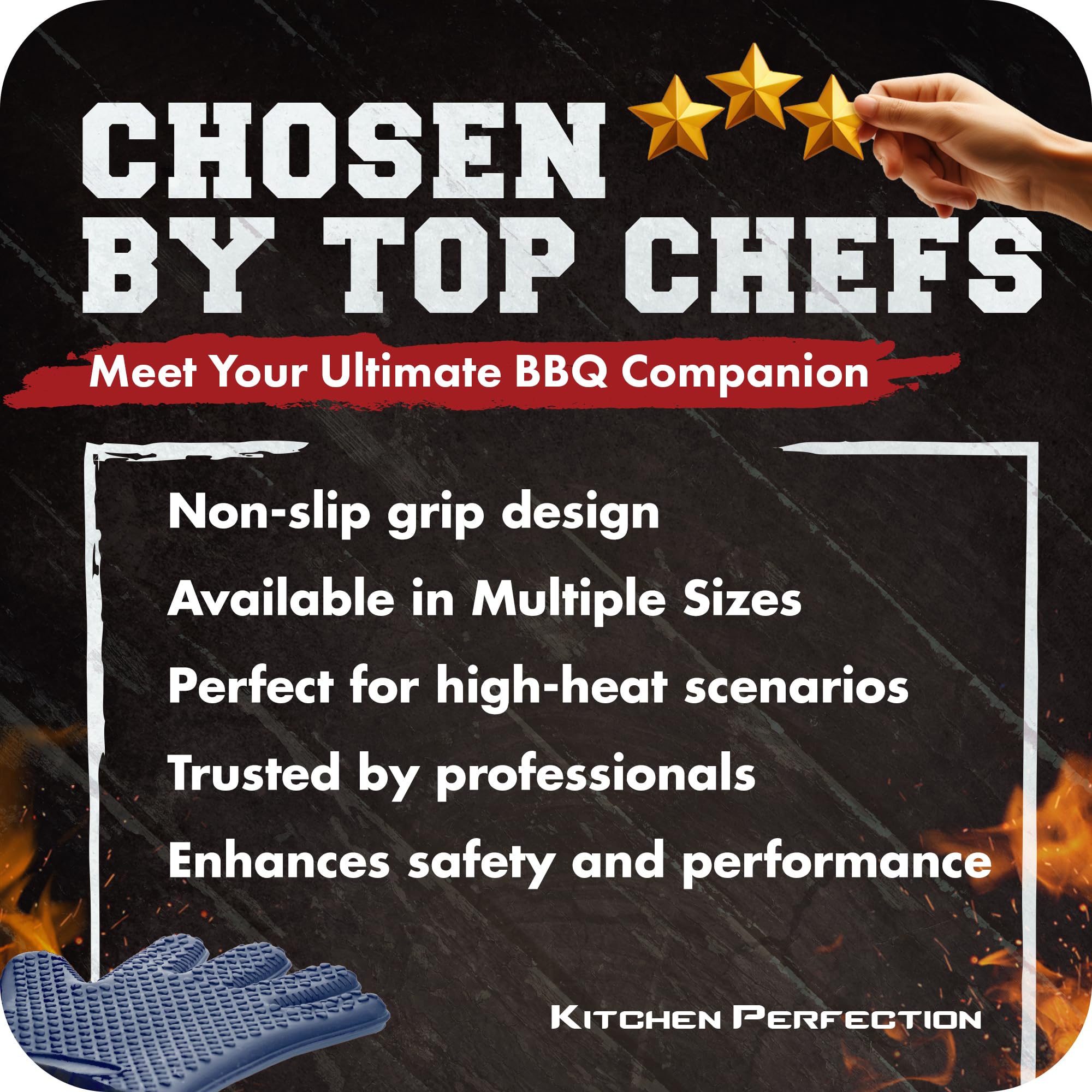 Silicone Smoker BBQ Gloves (2 Count)