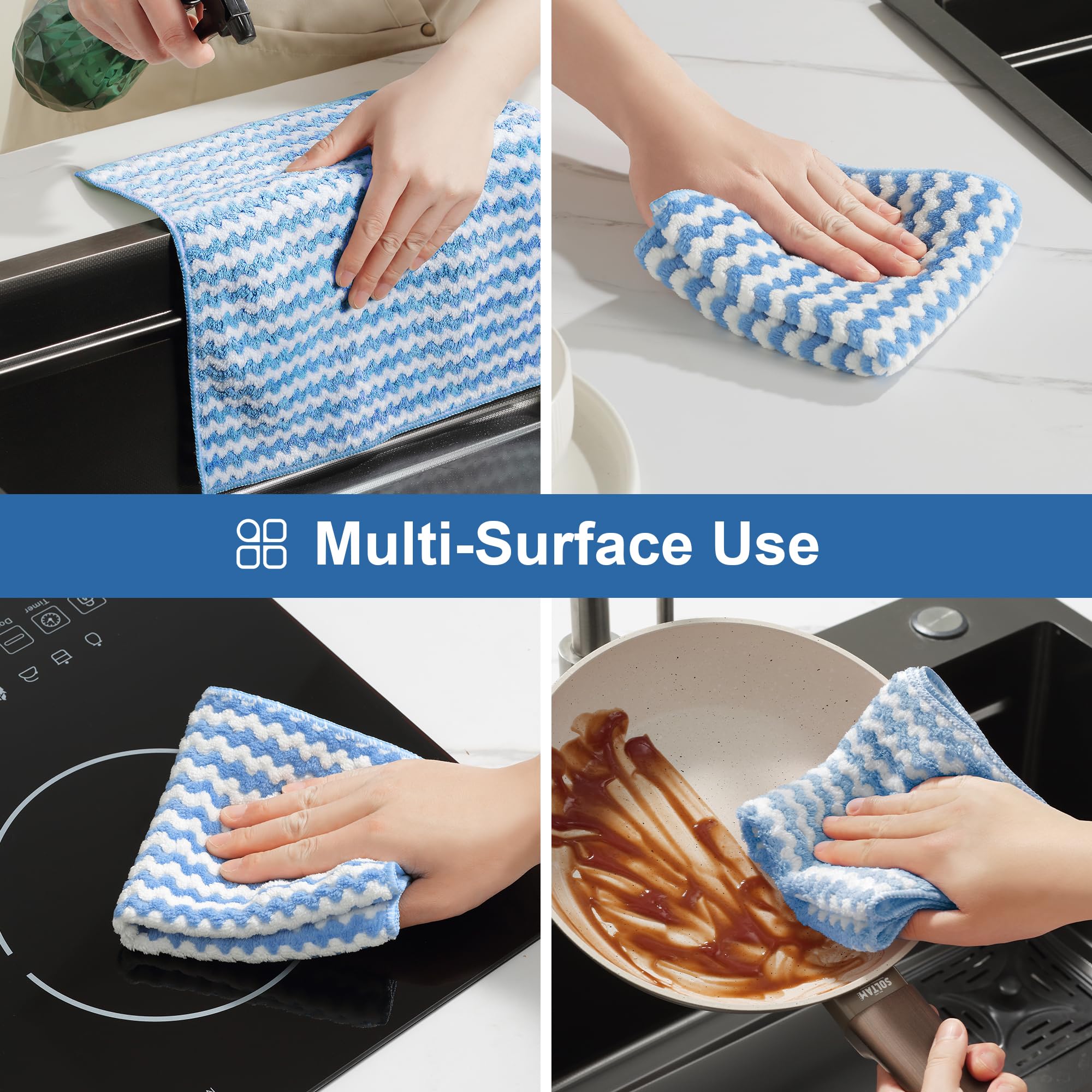 18 Pack Microfiber Cleaning Cloth (18 Count)