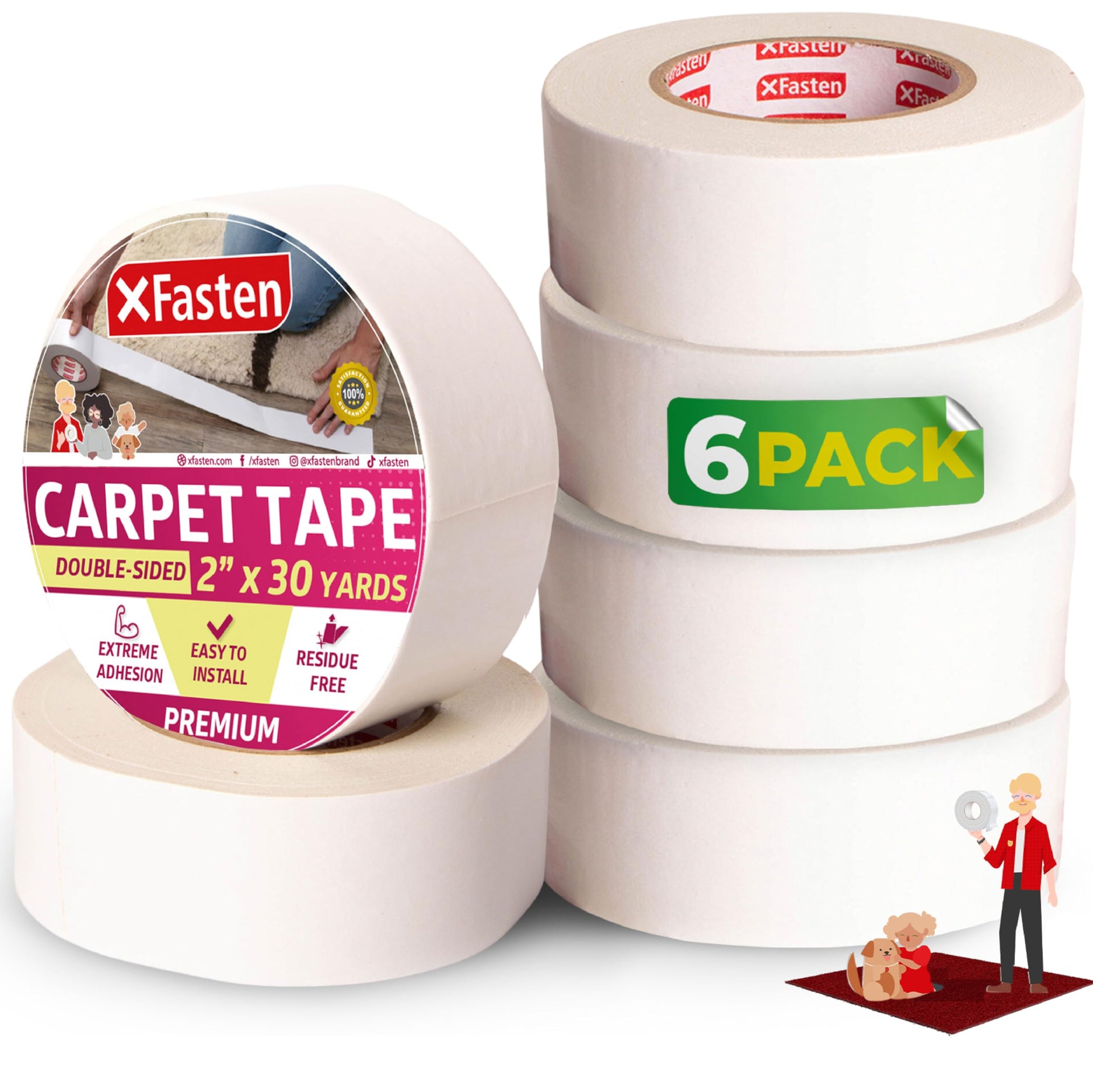 Double Sided Carpet Tape for Area Rugs