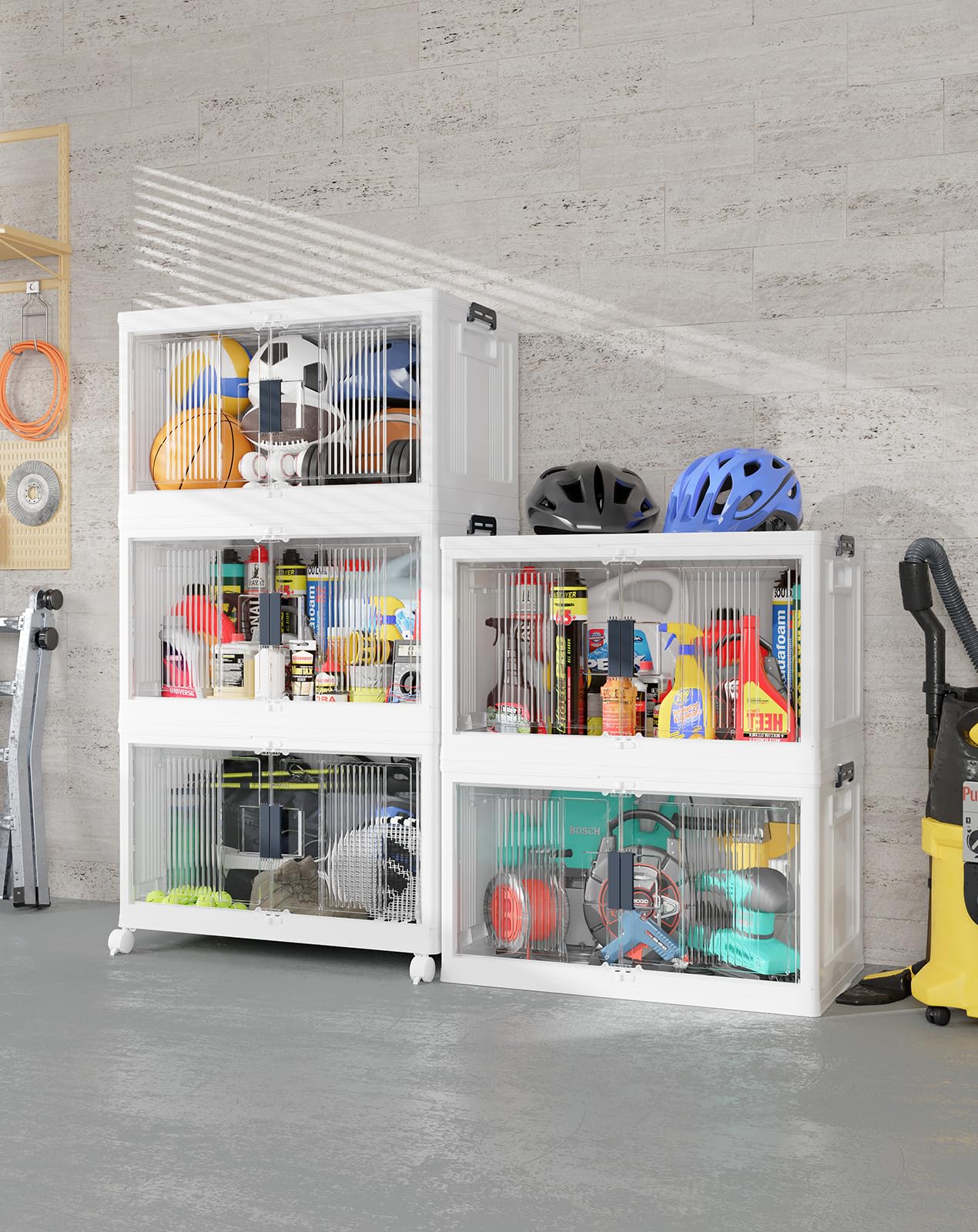 97QT Storage Bins with Lids for Closet