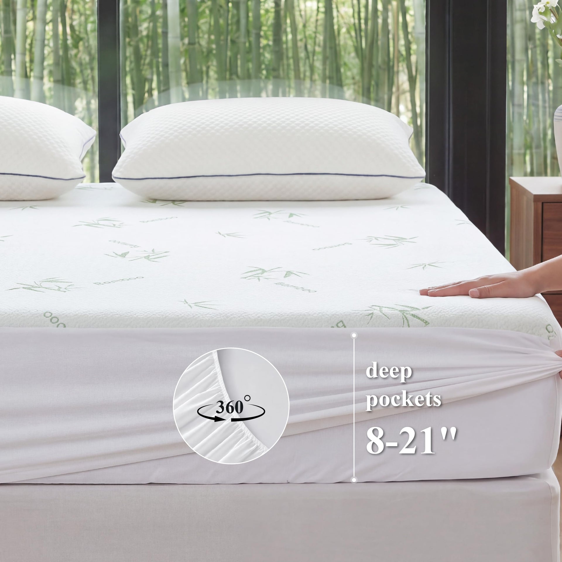 Mattress Cover Twin XL College Dorm Waterproof Mattress Protector