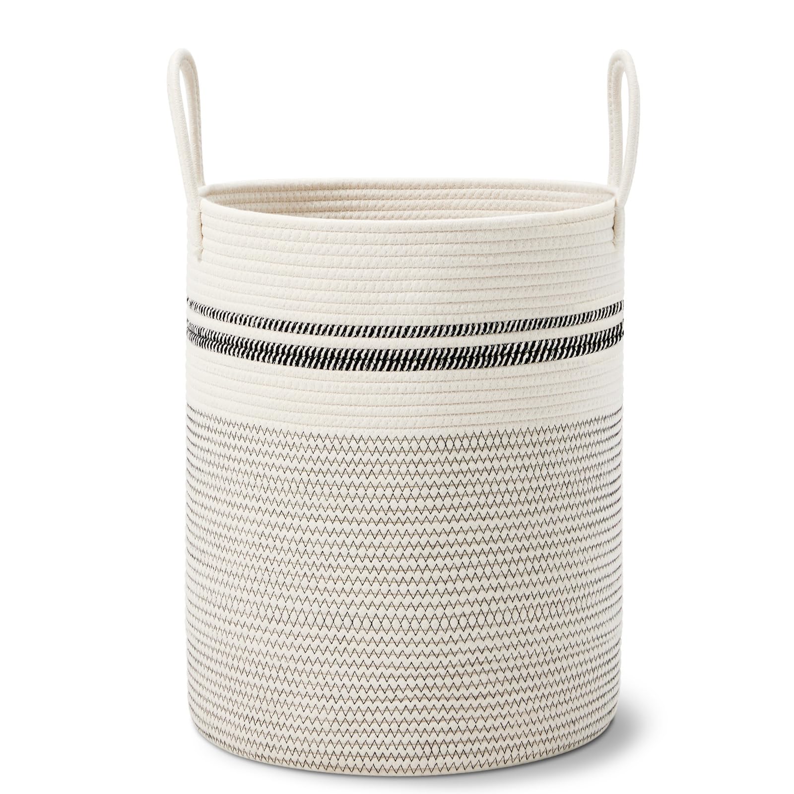 53L Tall Woven Laundry Basket Hamper