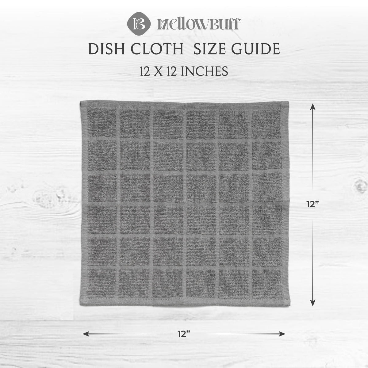 100% Cotton Terry Dish Cloth & Dish Towel (6 Count)