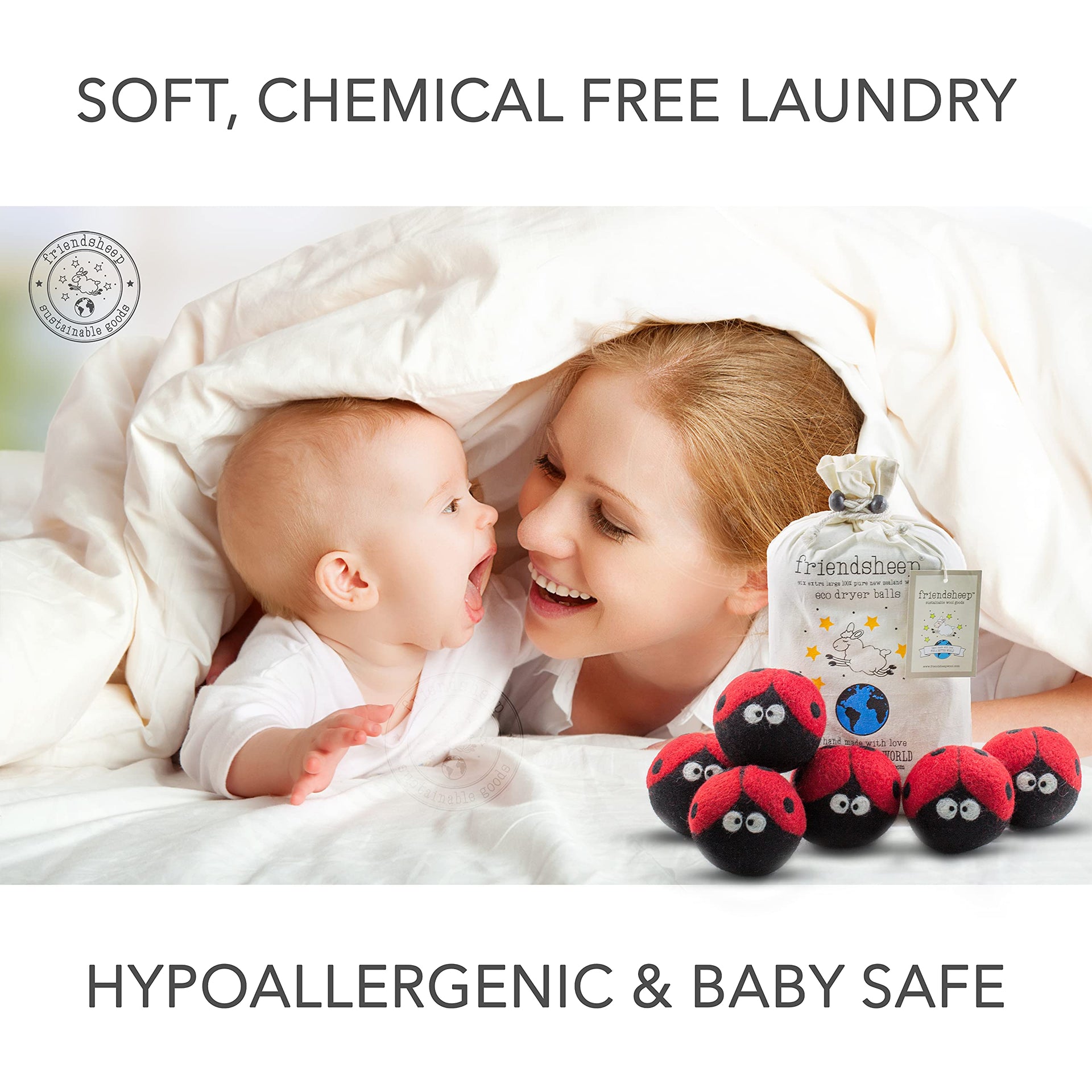 Wool Dryer Balls (6 Count)