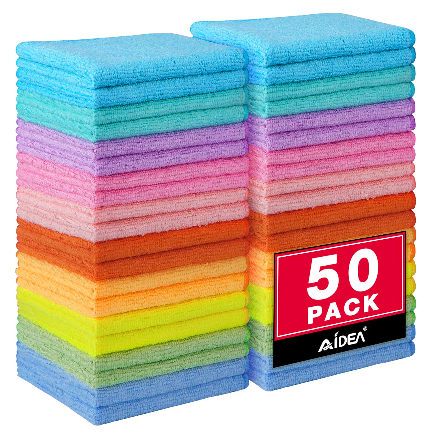 Microfiber Cleaning Cloth (50 Count)