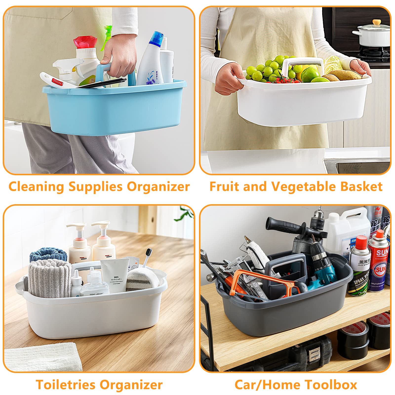 Multi Purpose Cleaning Caddy with Handle