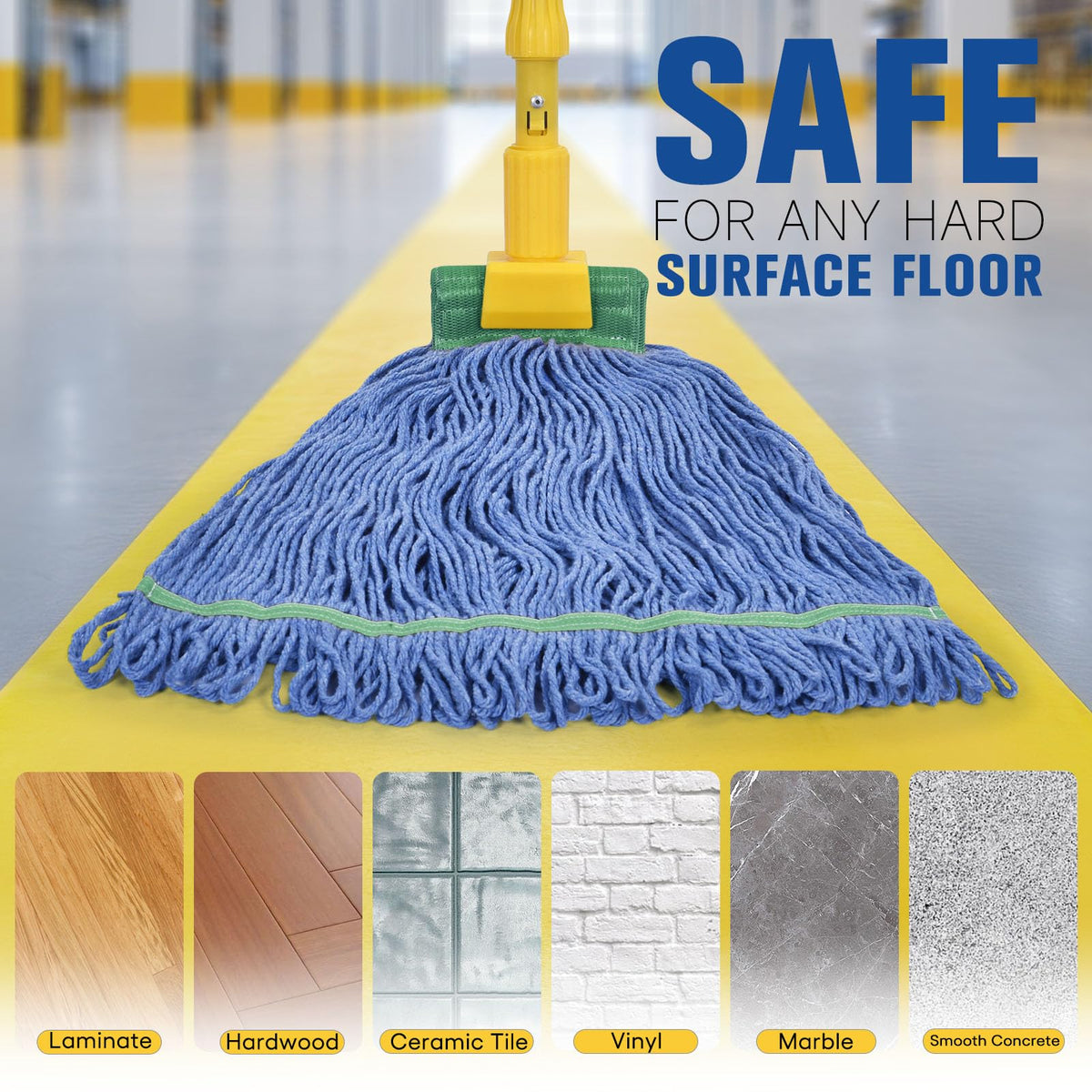 Matthew Cleaning Commercial Mop Head Replacement (3 Count)