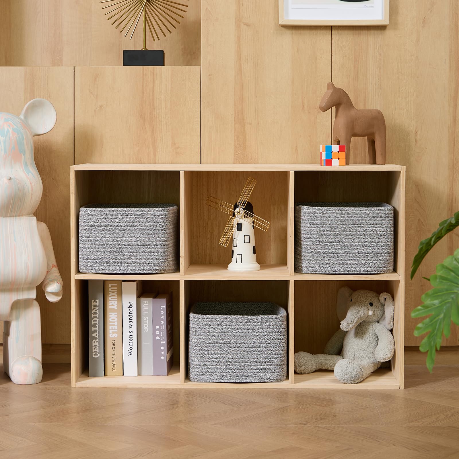 Small Organizing Baskets for Cubes Shelf (3 Count)