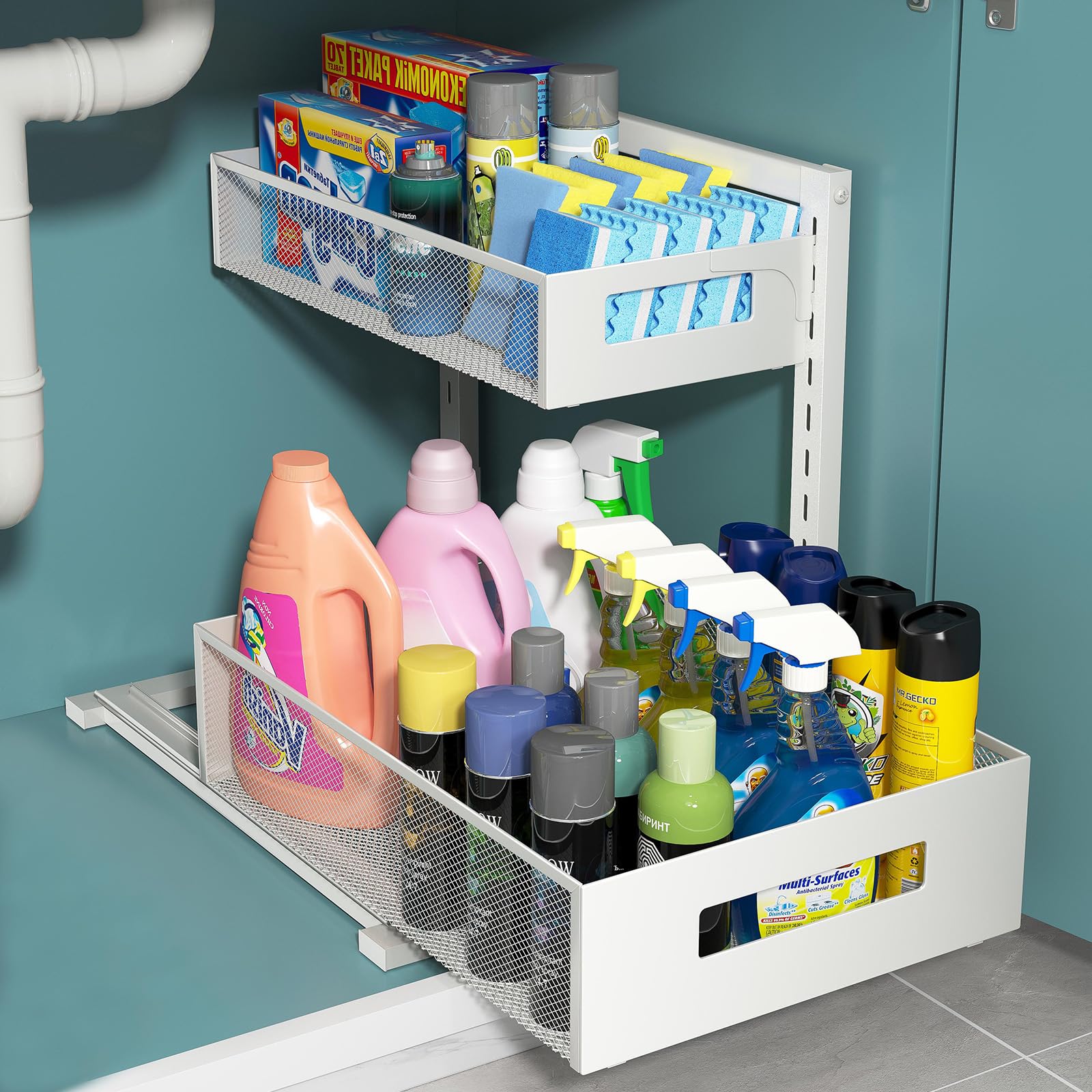 Pull Out Under Kitchen Sink Organizer (49.99 Count)
