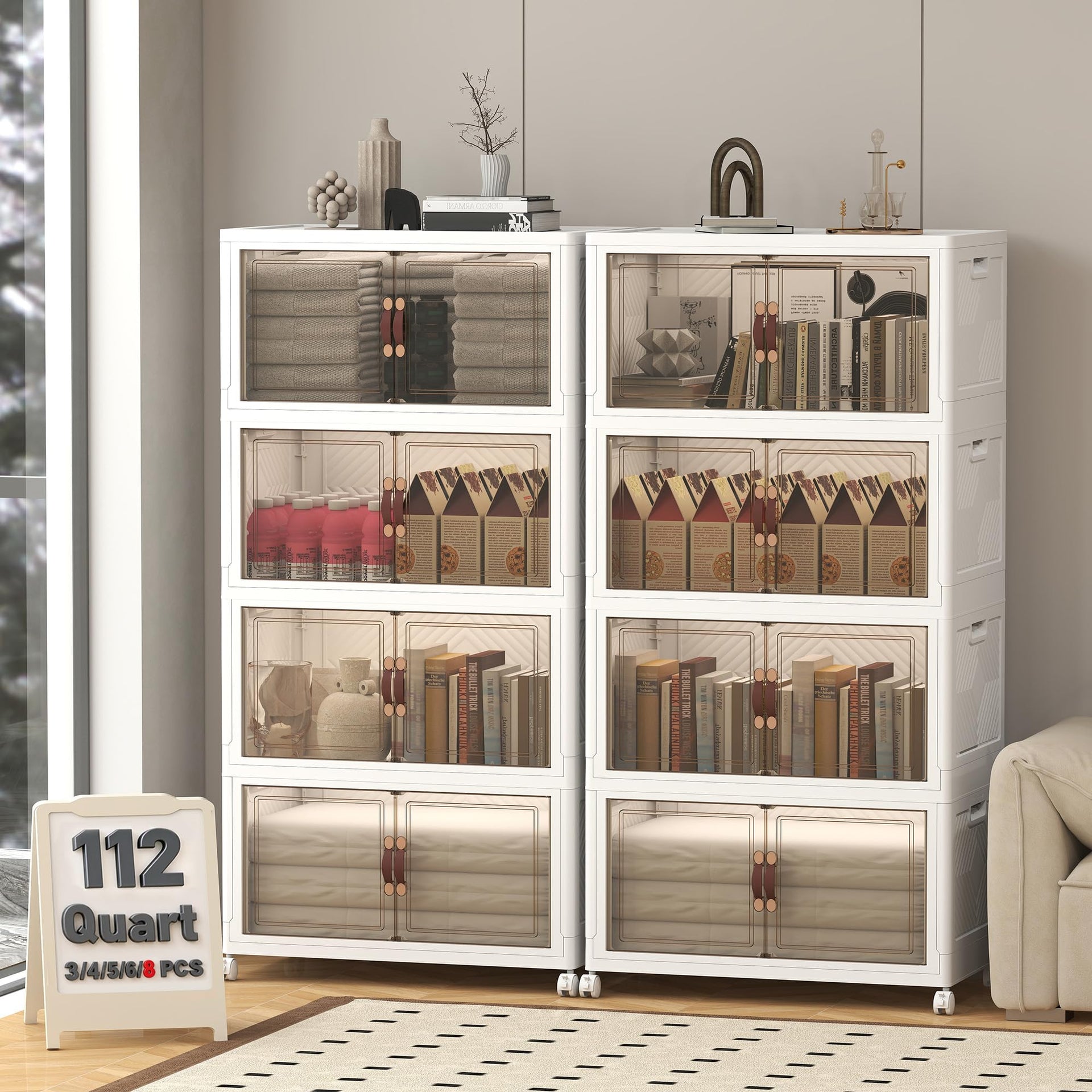896QT Lockable Plastic Storage Bins
