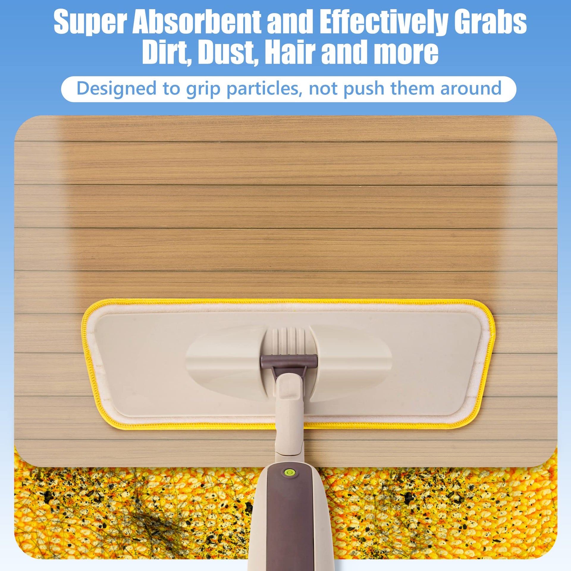 Reusable Mop Pads for Swiffer PowerMop (6 Count)