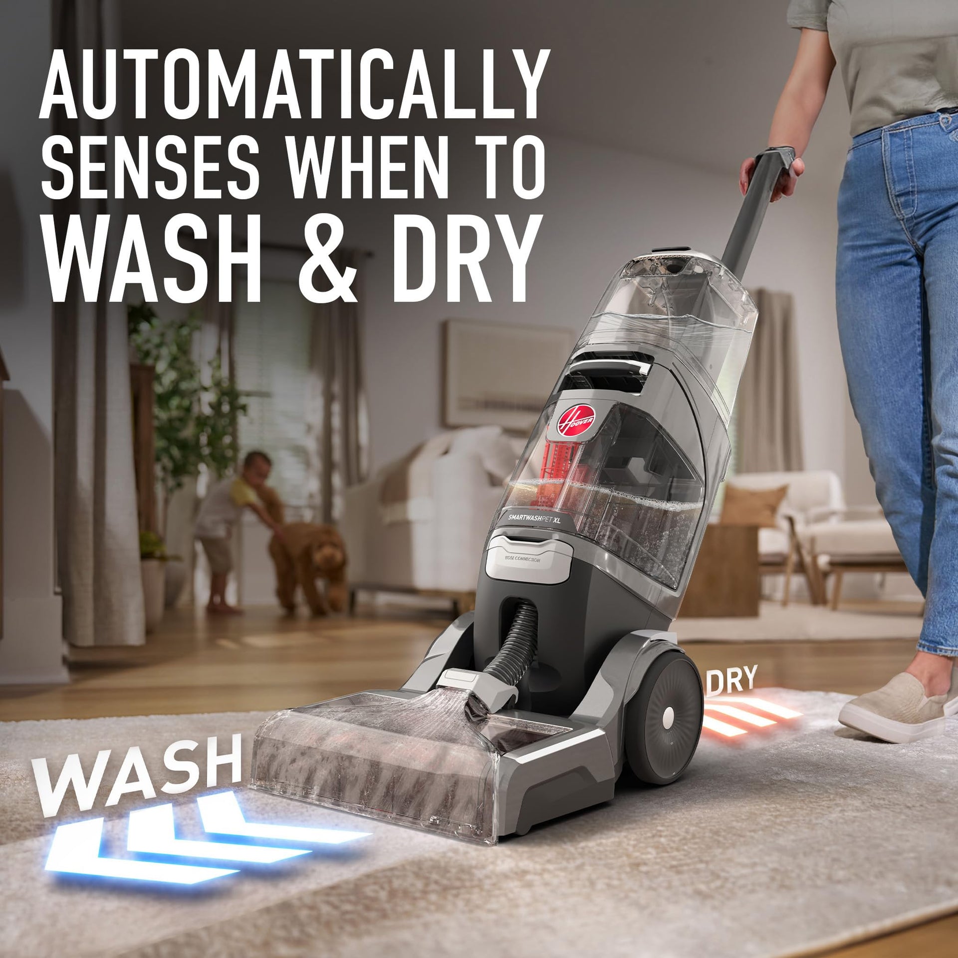SmartWash Pet XL Upright Carpet Cleaner Machine for Carpet and Upholstery