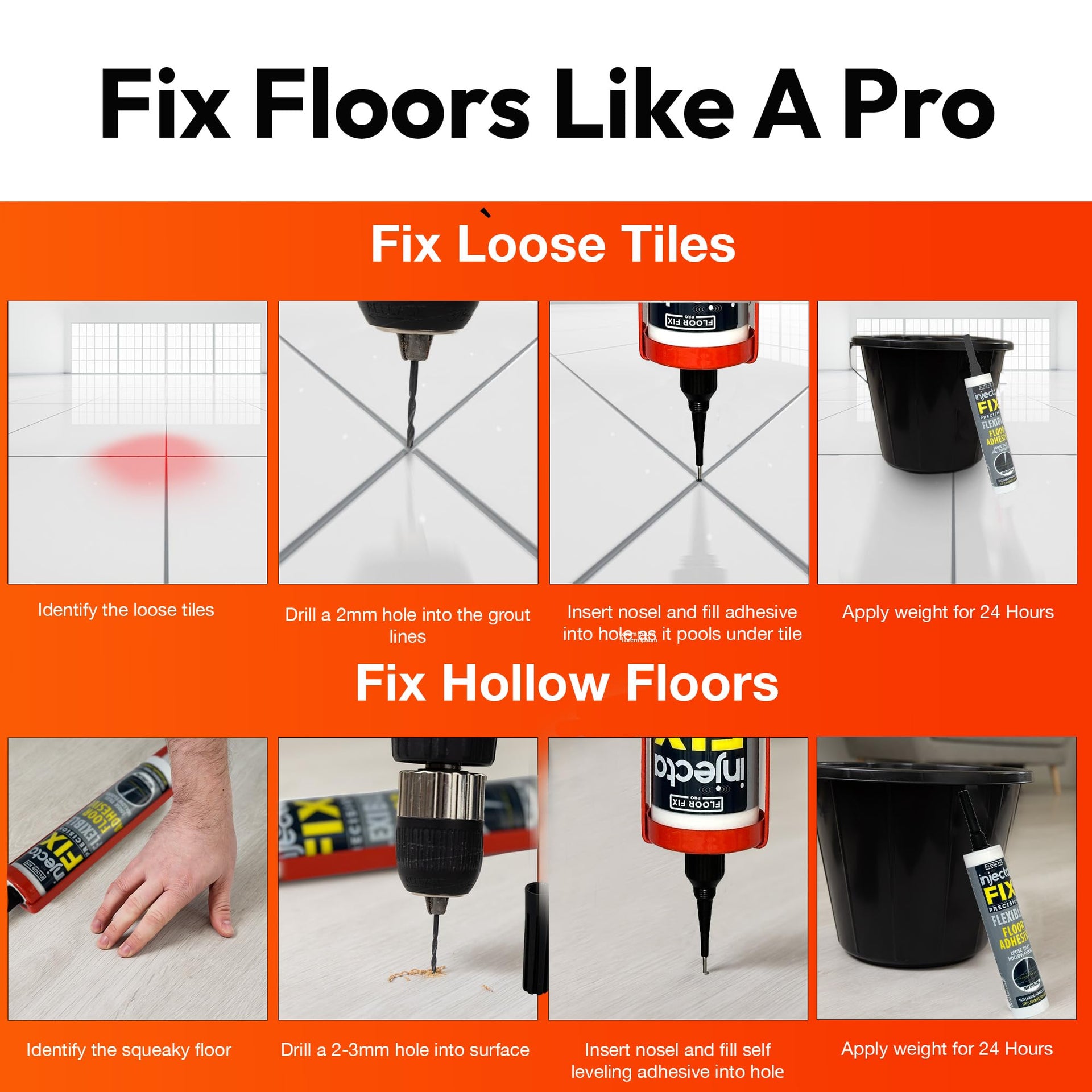 Floor Fix Pro Injectafix Tile Repair Kit (10.1 Fl Oz)