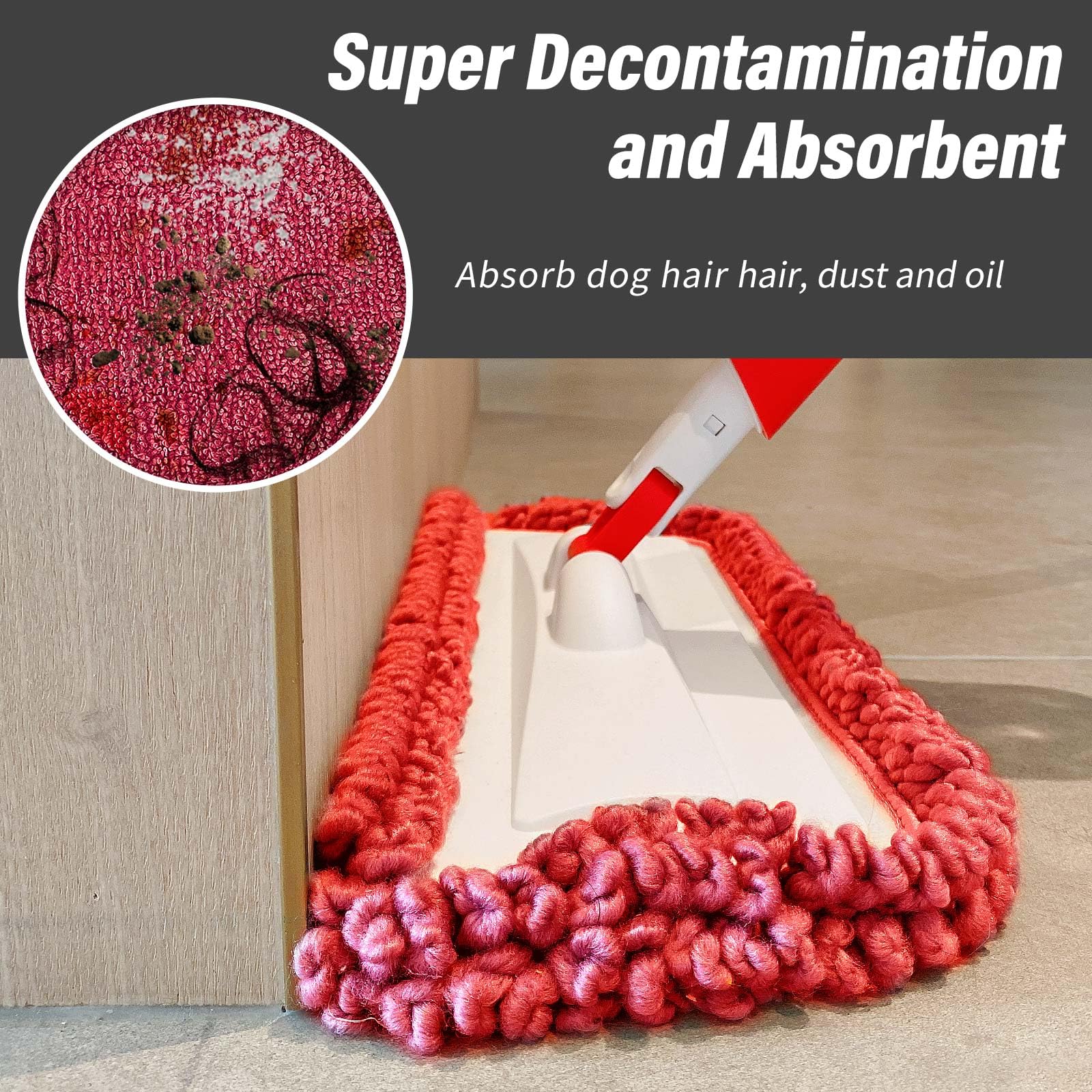 16.5" Microfiber Mop Pads Refills (3 Count)