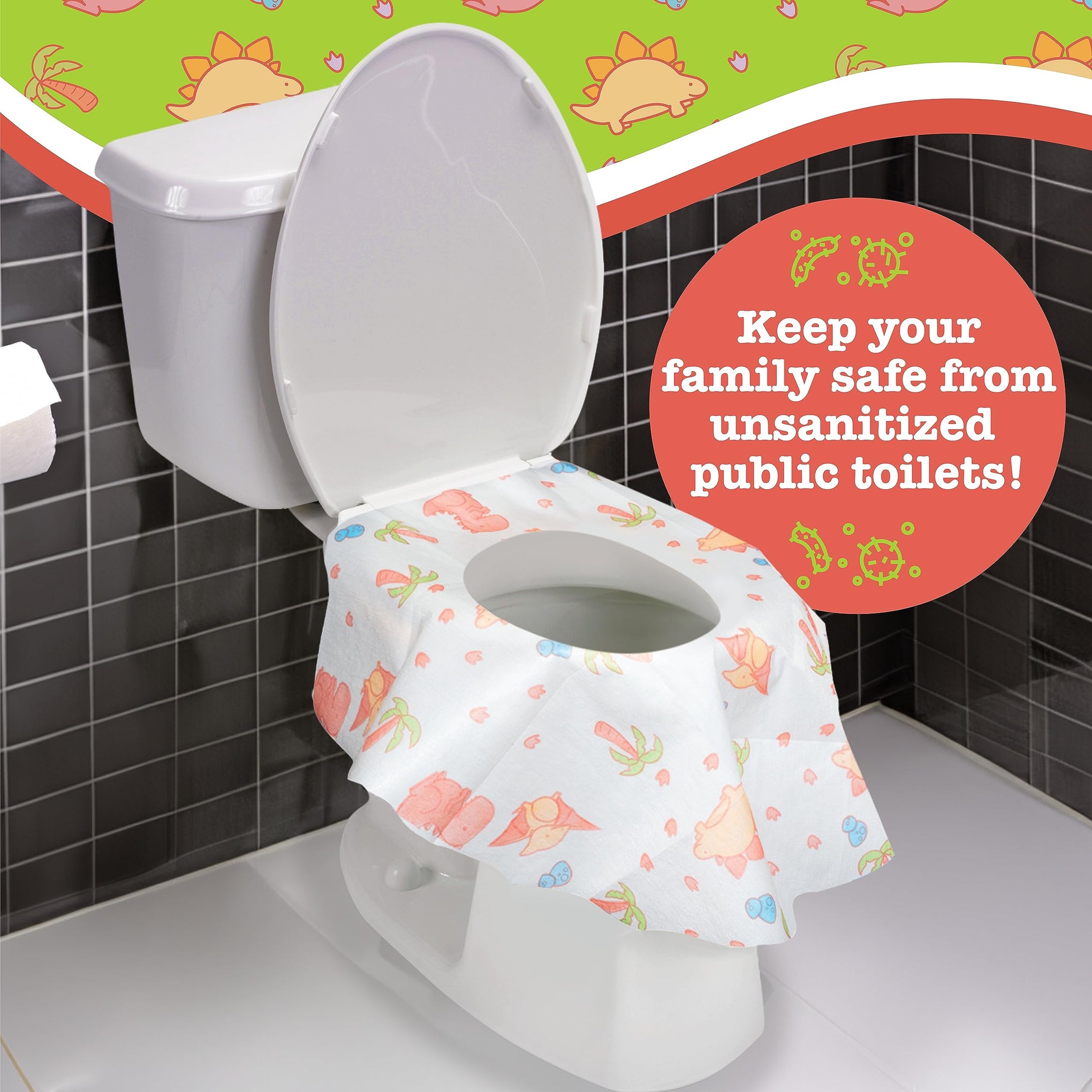 Waterproof Disposable Toilet Seat Covers (40 Count)