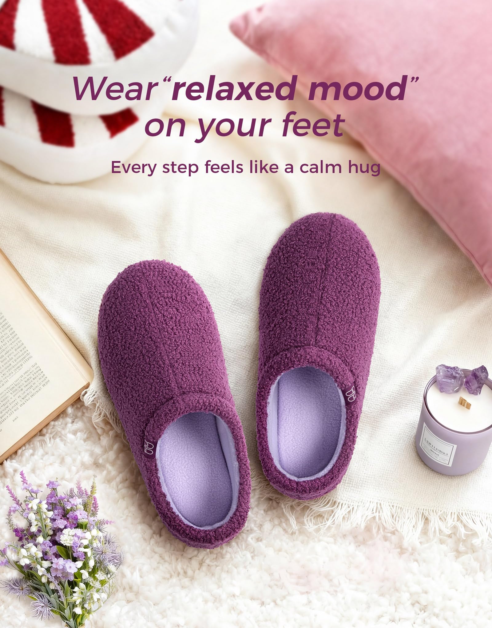 Women's Fuzzy Curly Fur Loafer Slippers