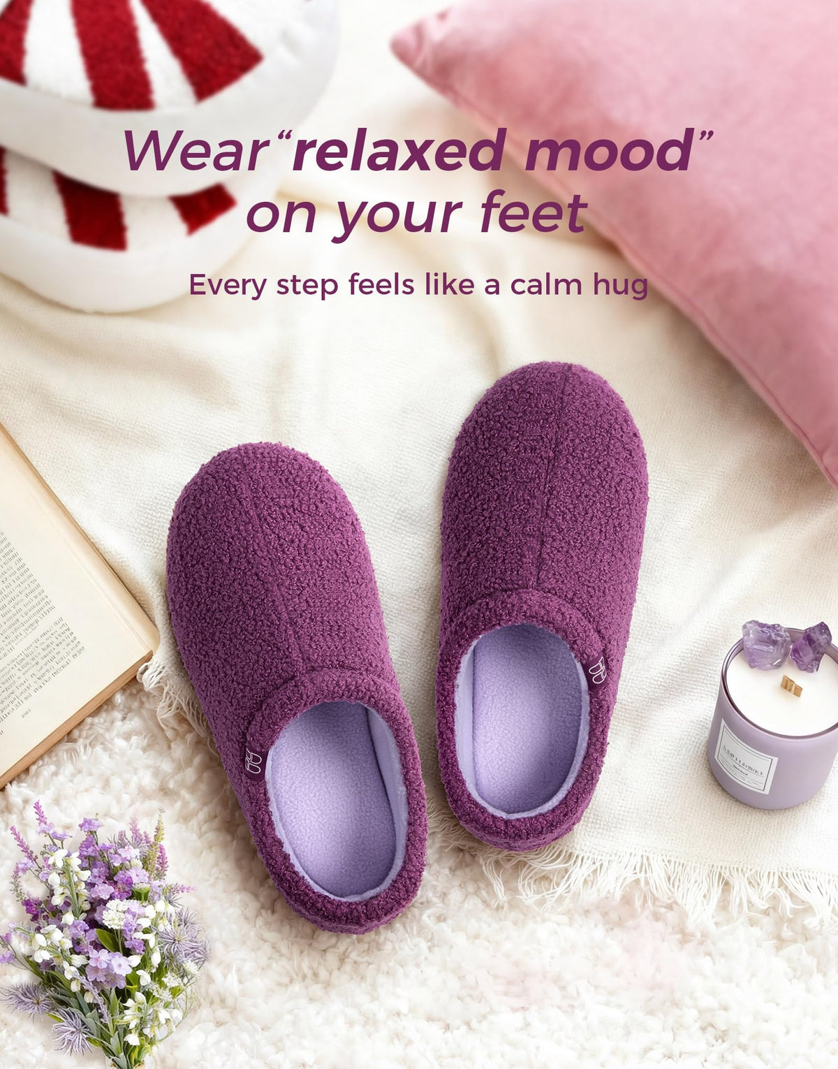 Women's Fuzzy Curly Fur Loafer Slippers
