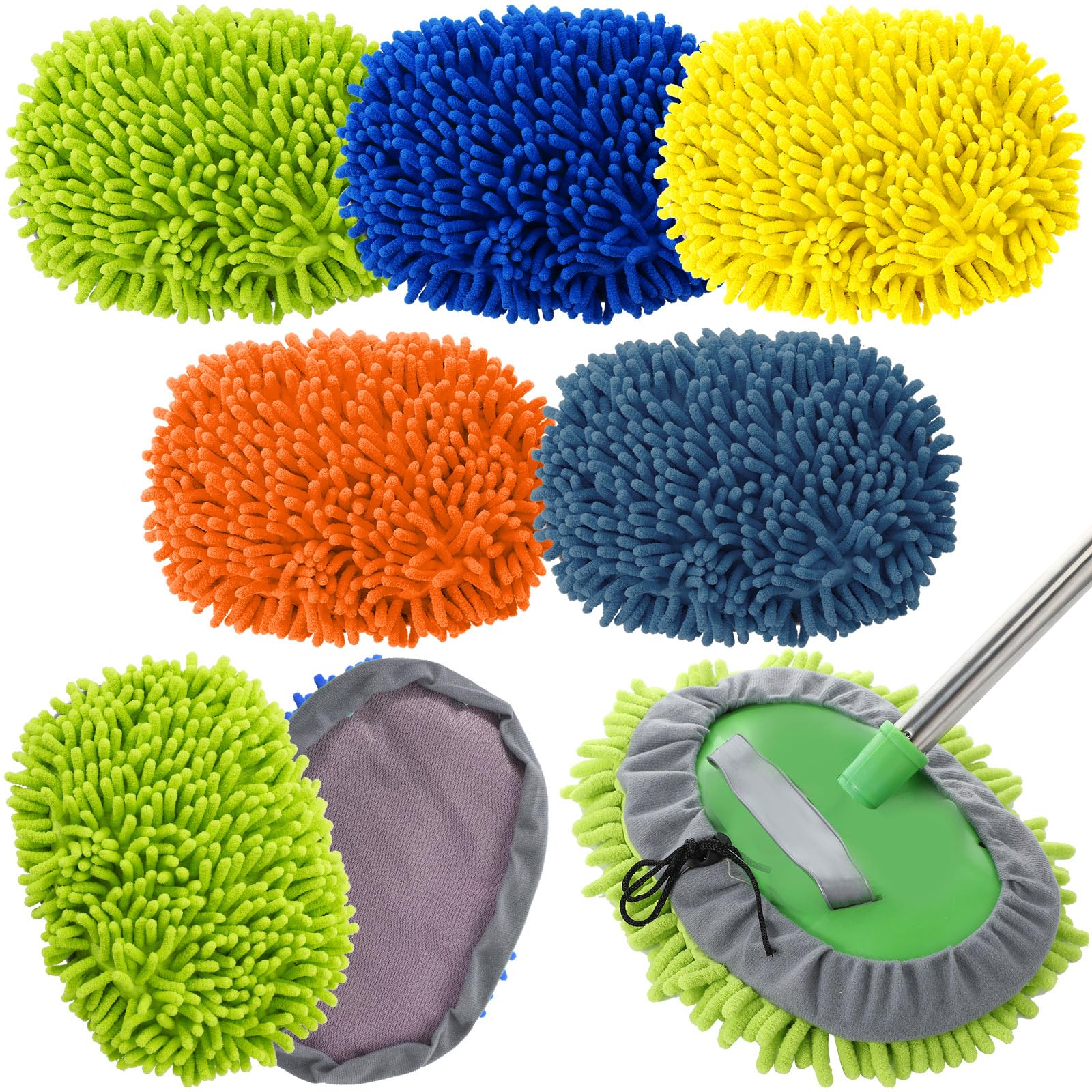 5 Pcs Car Wash Mitt Set (5 Count)