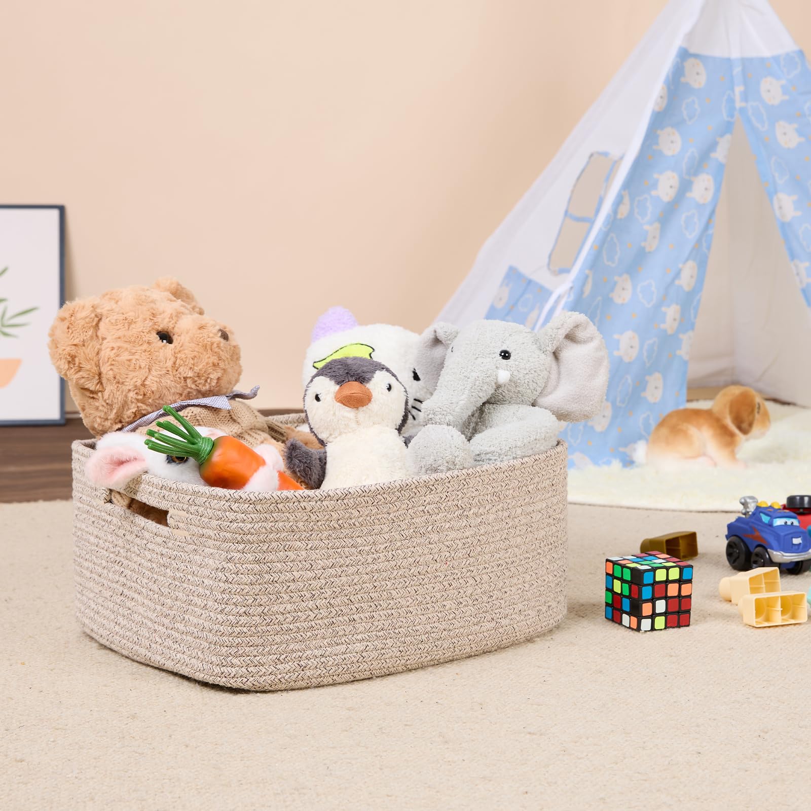 Large Storage Baskets for Shelves (2 Count)