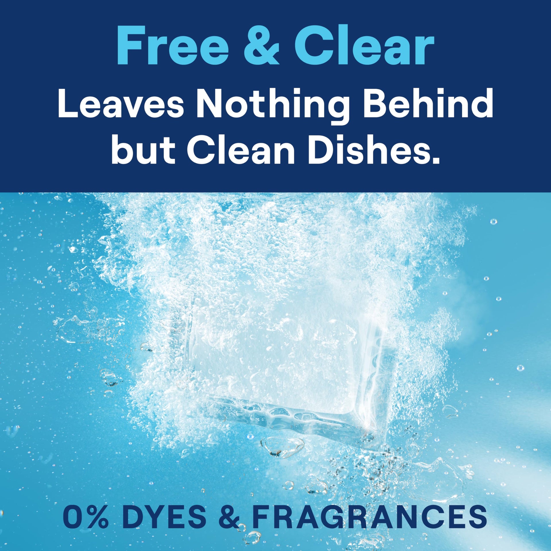 Dishwasher Detergent Packs Free & Clear Pack of 6 for sparkling dishes Dishwasher tabs (120 Count)