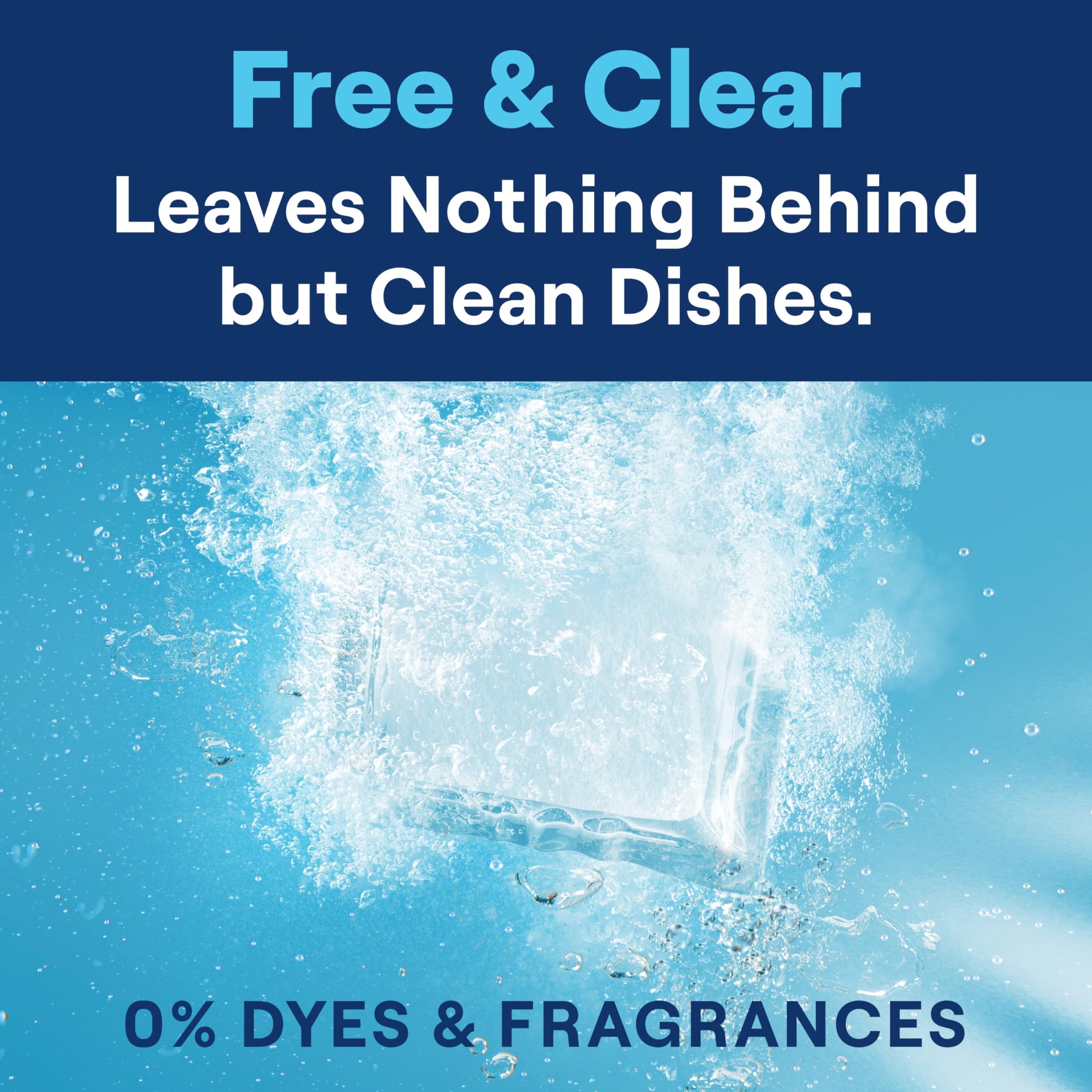 Dishwasher Detergent Packs Free & Clear Pack of 6 for sparkling dishes Dishwasher tabs (120 Count)