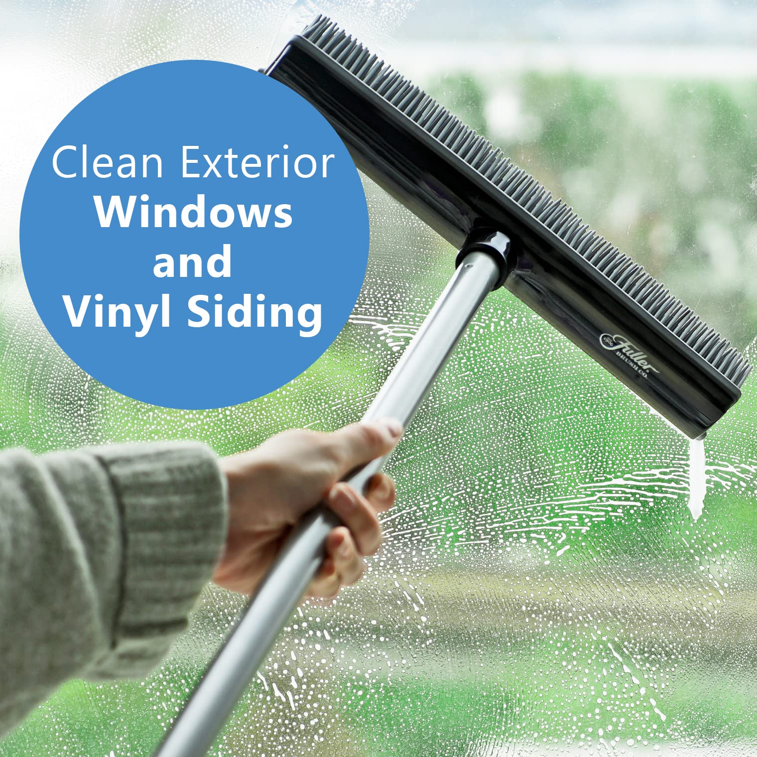 Rubber Broom for Carpets Floors Stairs Upholstery