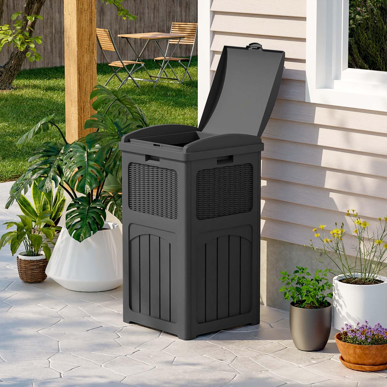 36 Gallon Outdoor Trash Can