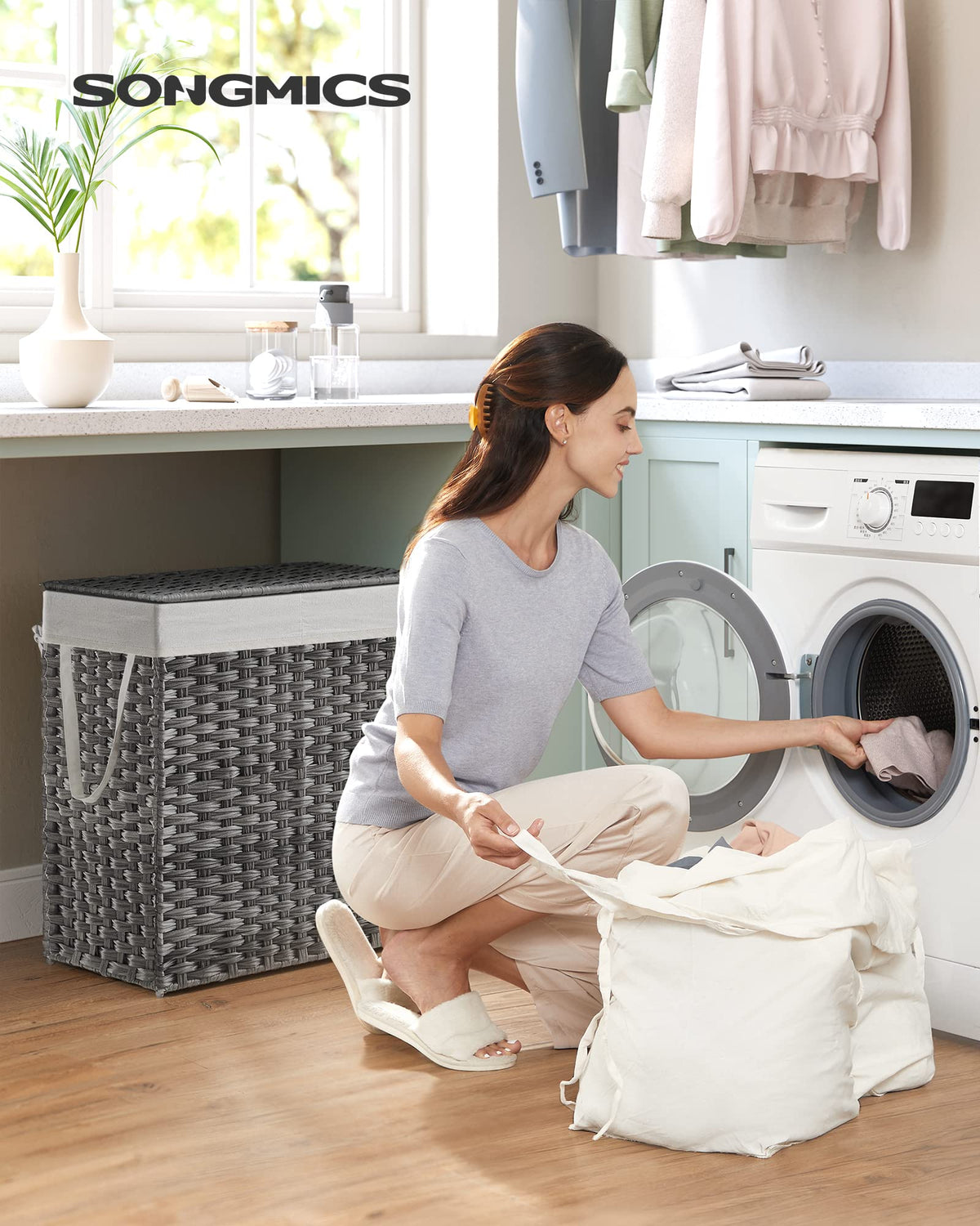 Laundry Hamper with Lid - ModHome Supplies
