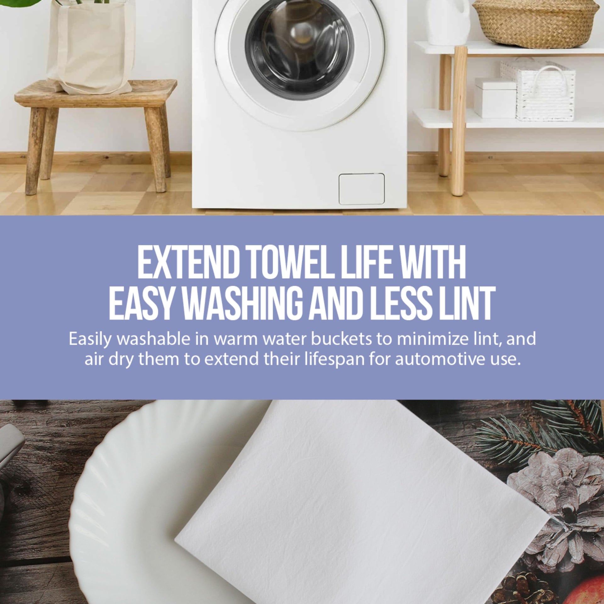 Dish Cloths Cotton (12 Count)