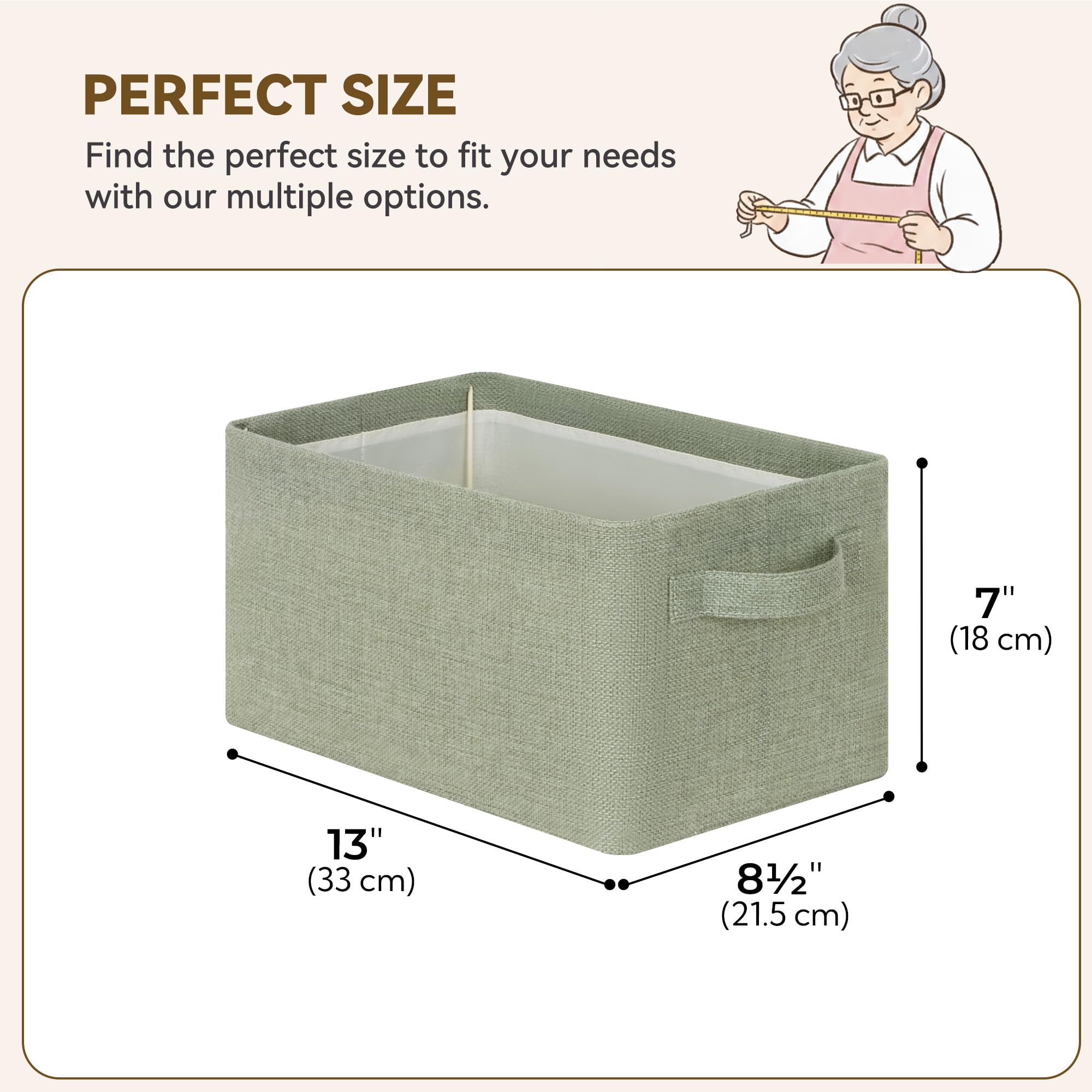 Storage Bins for Closet (2 Count)