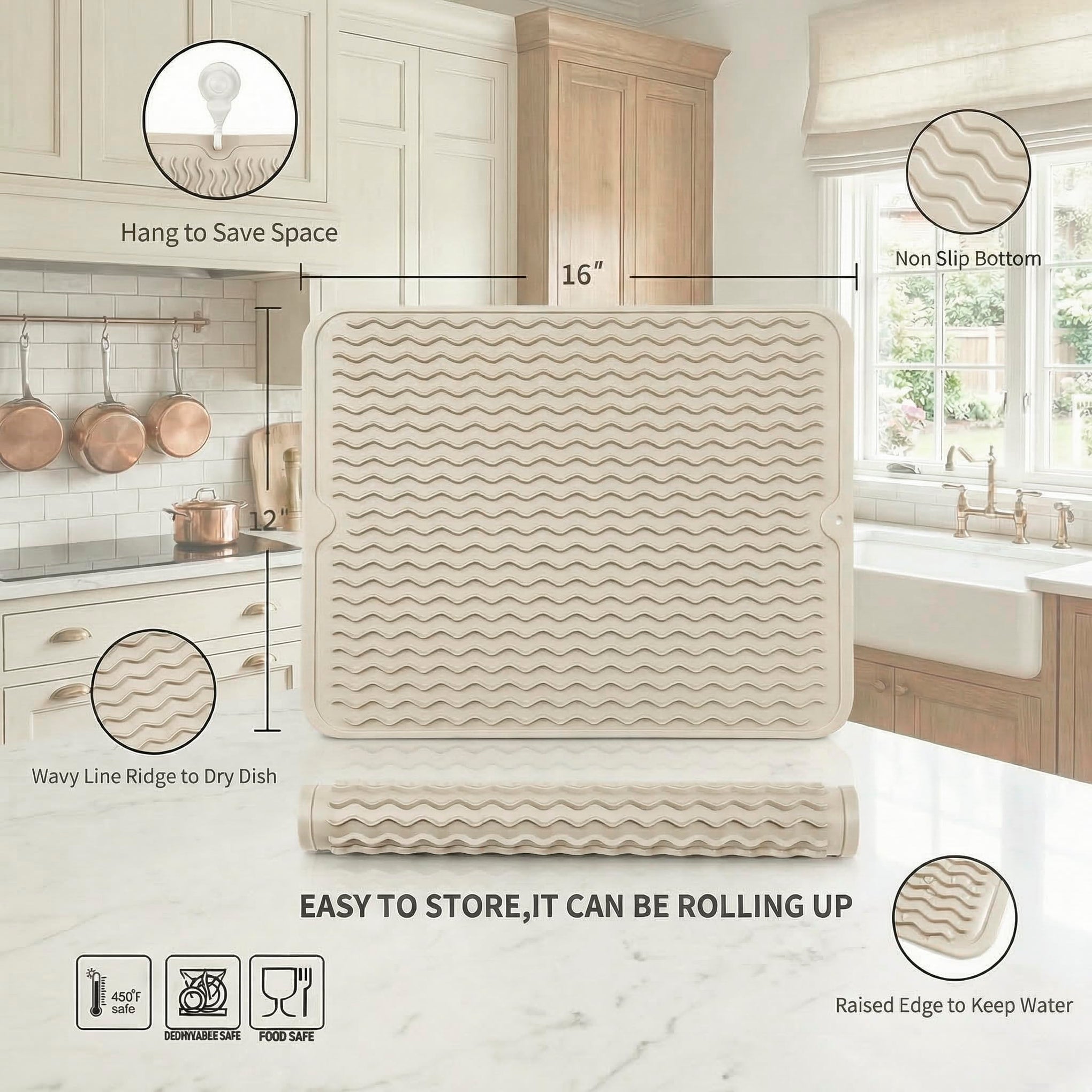Silicone Dish Drying Mat