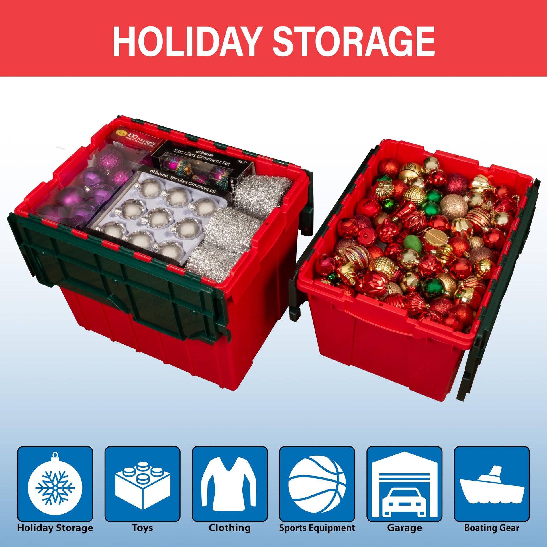 KeepBox 12 Gallon Storage Container (6 Count)