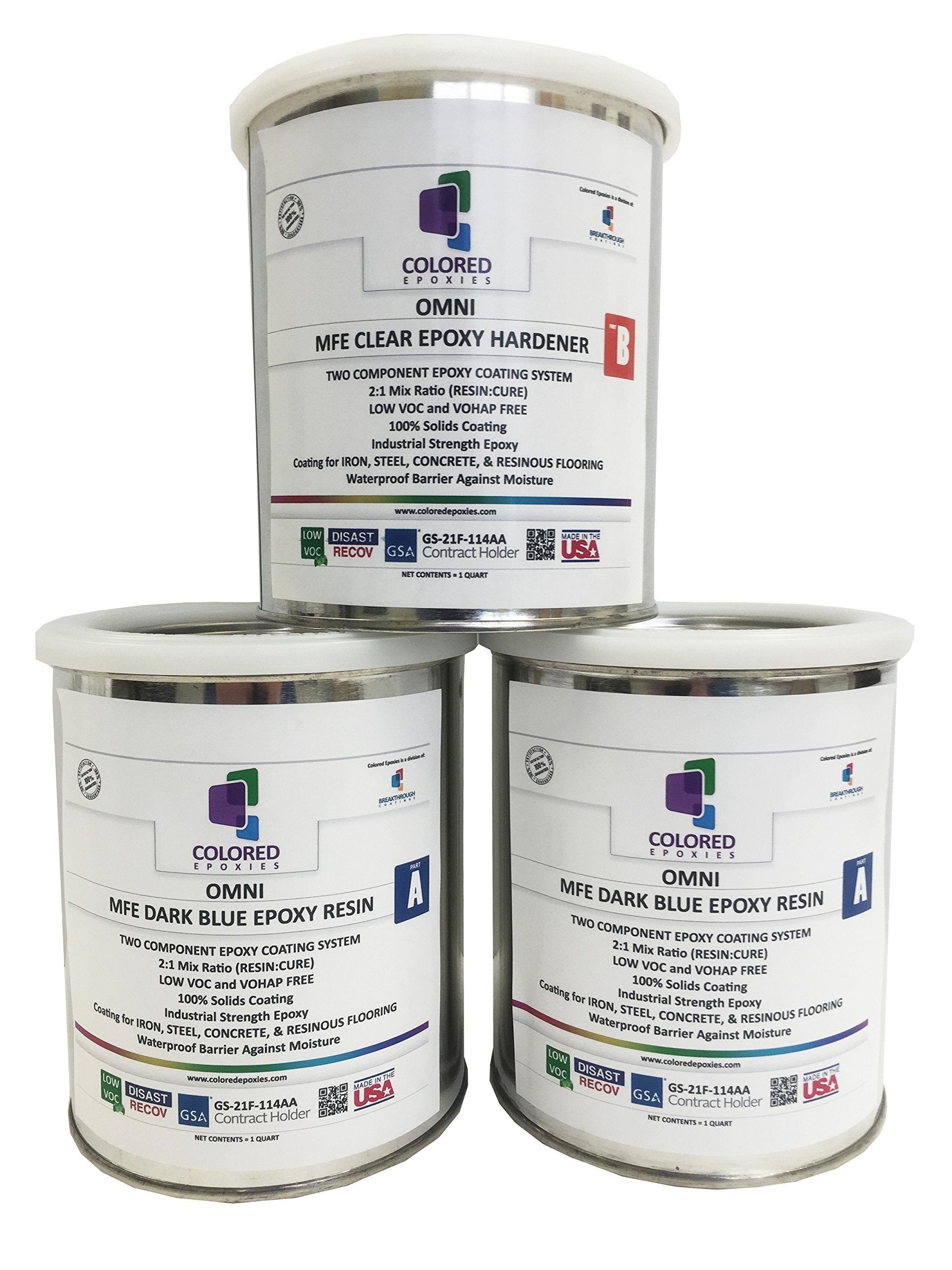 10006 Dark Blue Epoxy Resin Coating Made with Beautiful and Vibrant Pigments