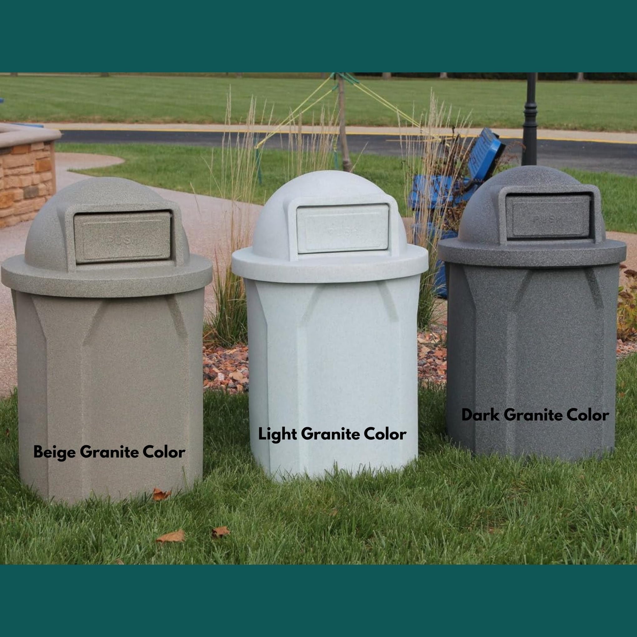Campus Collection 42 Gallon Commercial Trash Can with Lid