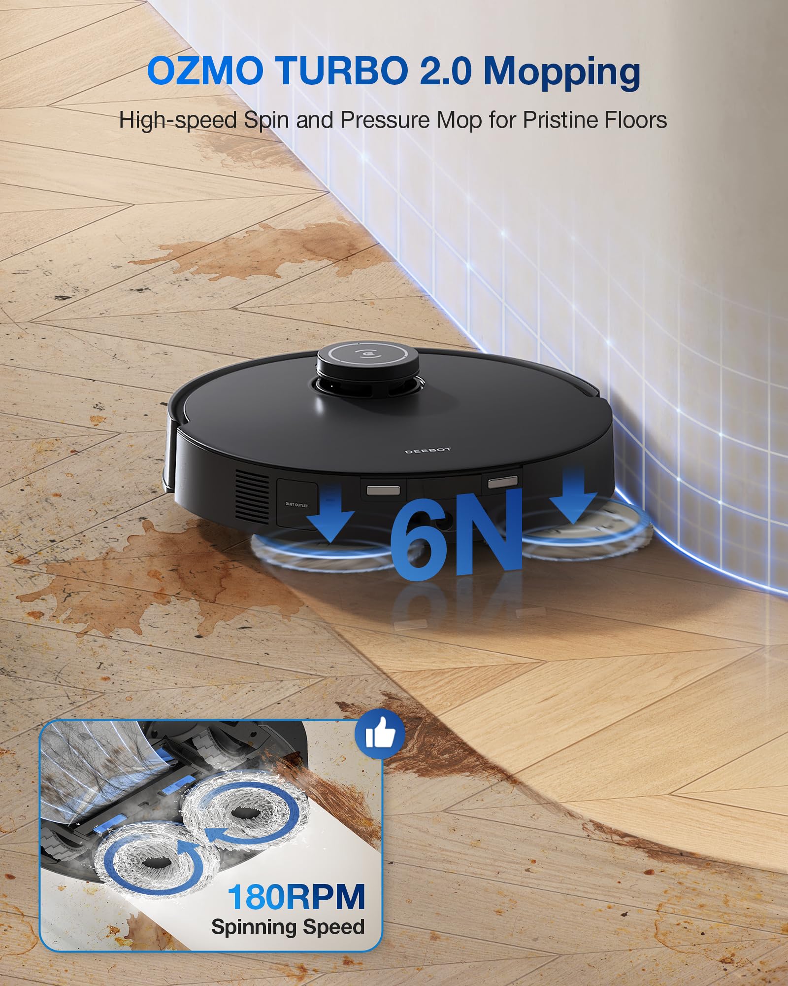 DEEBOT T30S Robot Vacuum and Mop