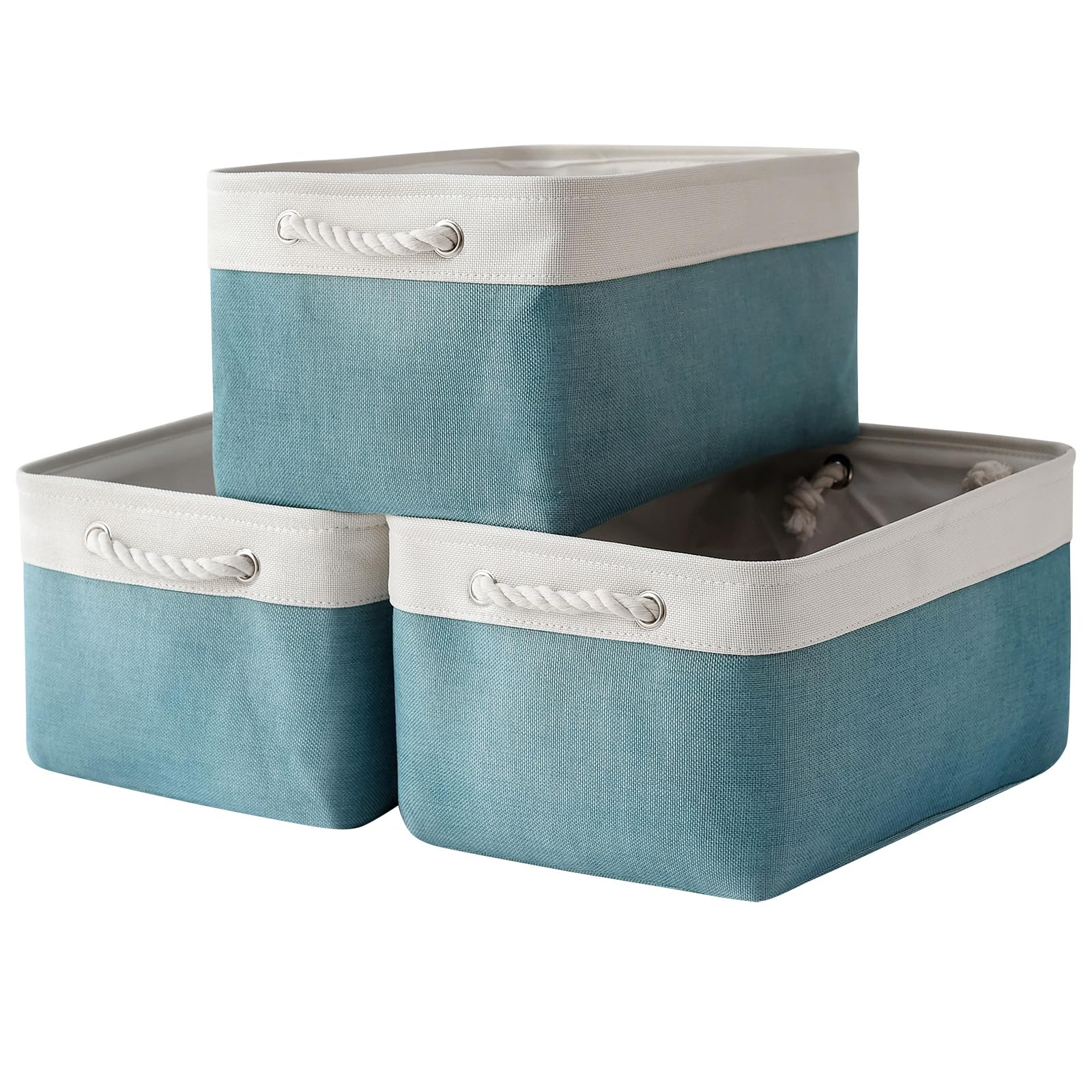 Storage Bins Large 3 Pack 15.7x11.8x8.3 in Fabric Storage Baskets for Organizing Shelves (3 Count)