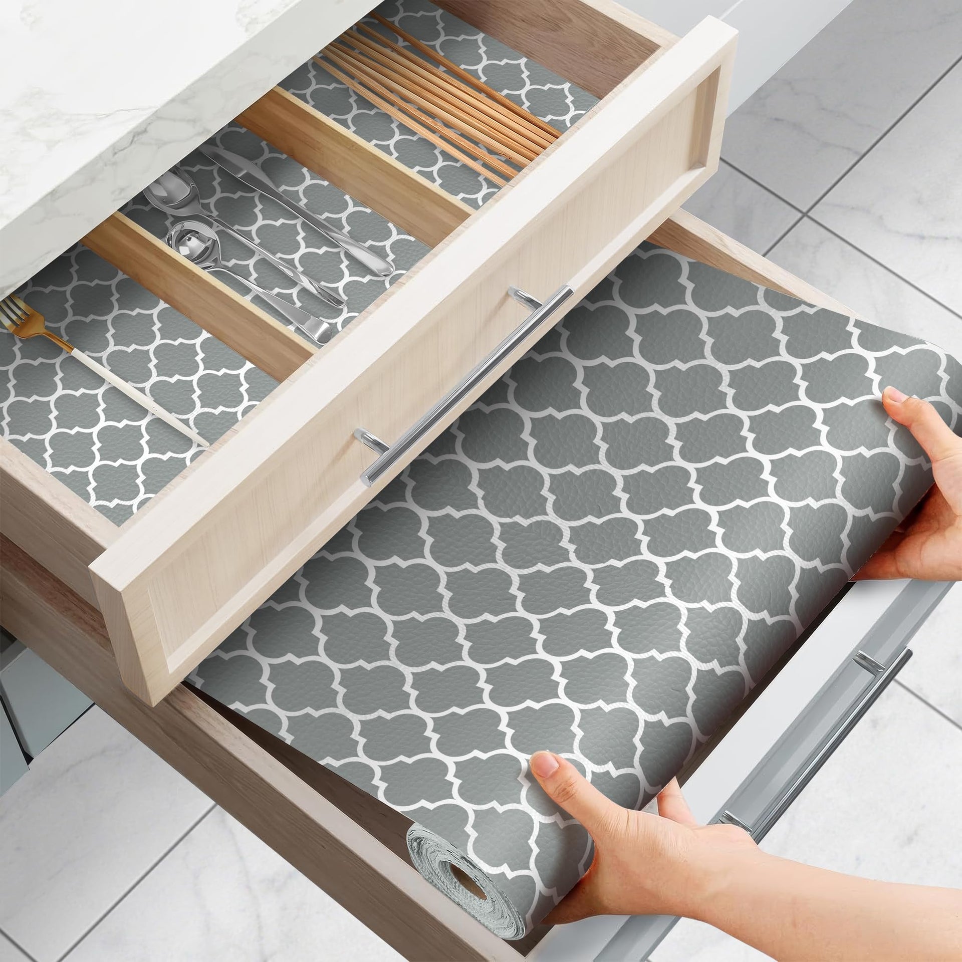 Drawer and Shelf Liner for Kitchen Cabinets Non