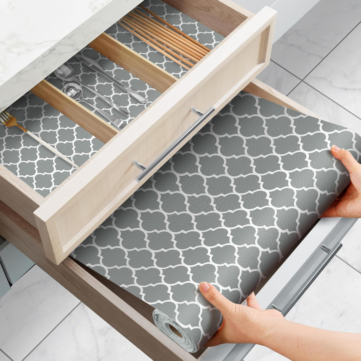 Drawer and Shelf Liner for Kitchen Cabinets Non