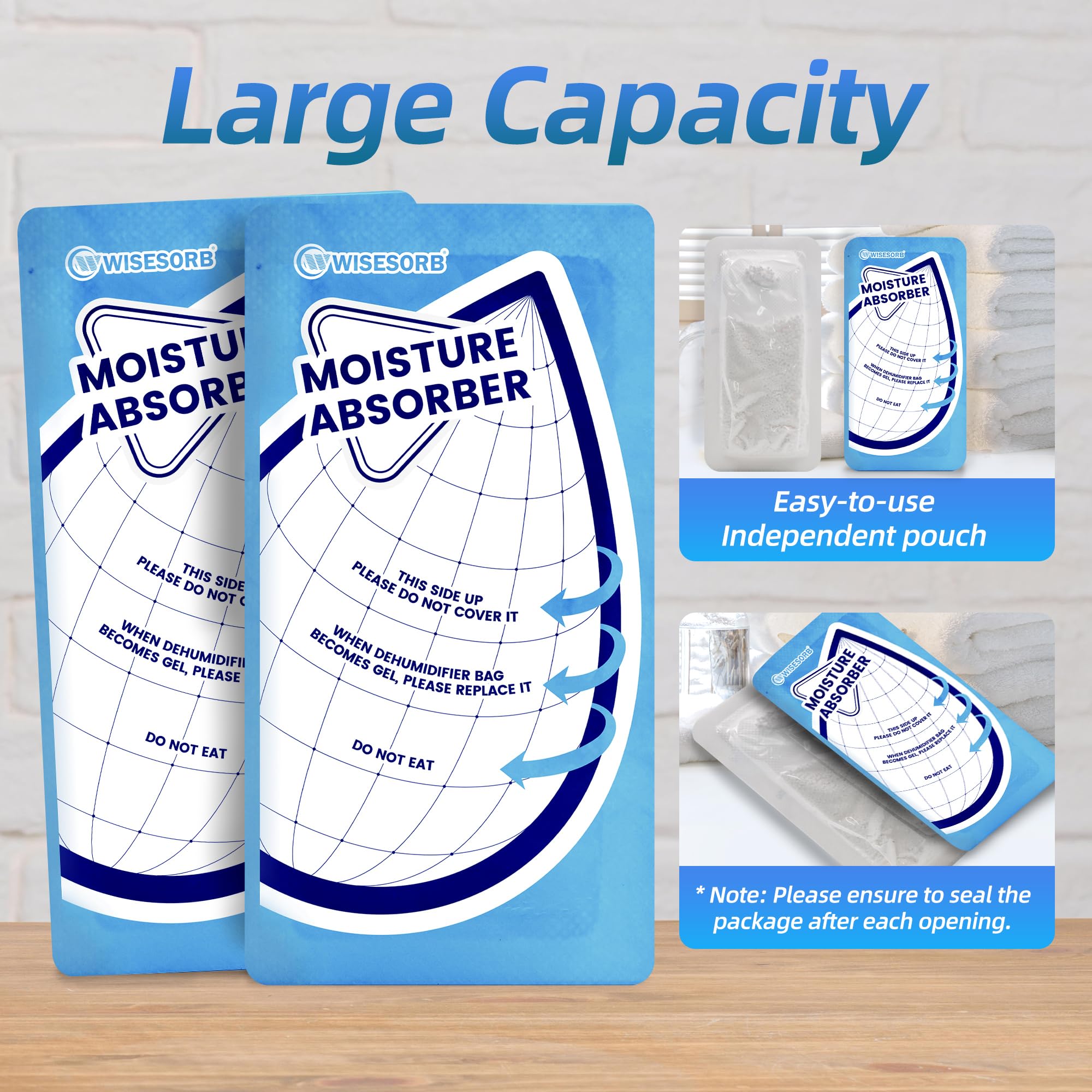25 Gram 10 Packs Moisture Absorbers Packs (10 Count)