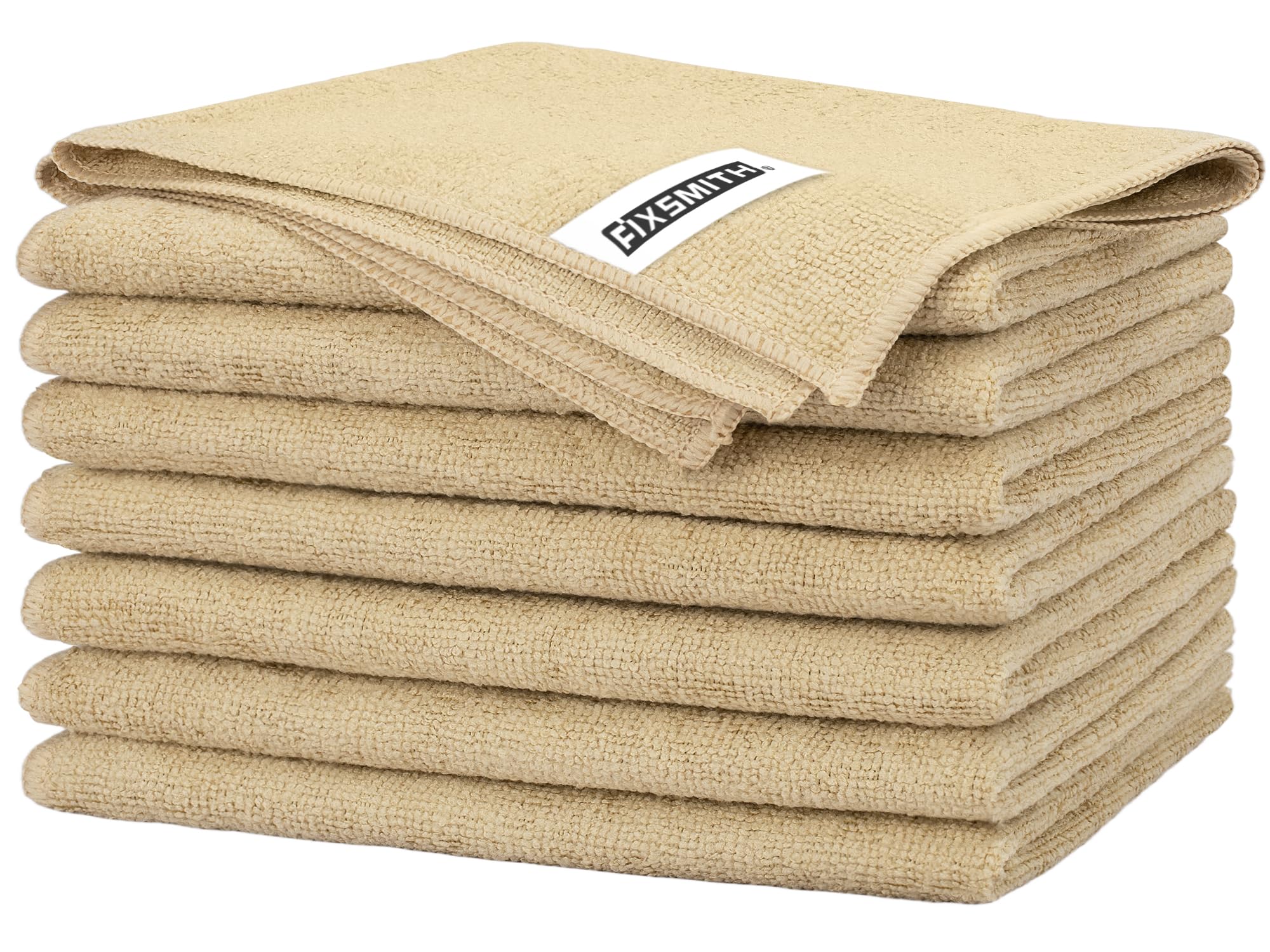 Beige Microfiber Cleaning Cloth (8 Count)