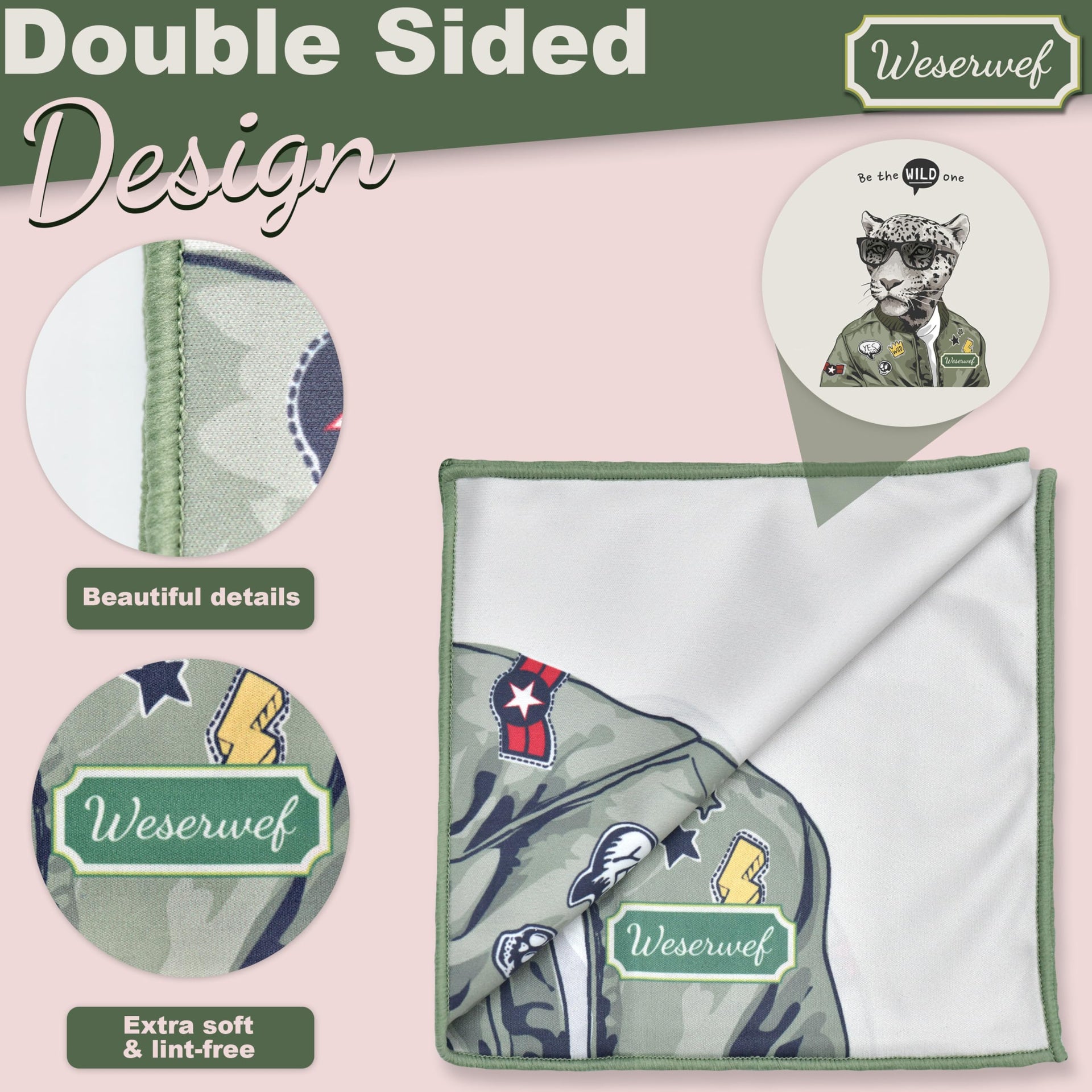 Design Microfiber Glasses Cleaning Cloth