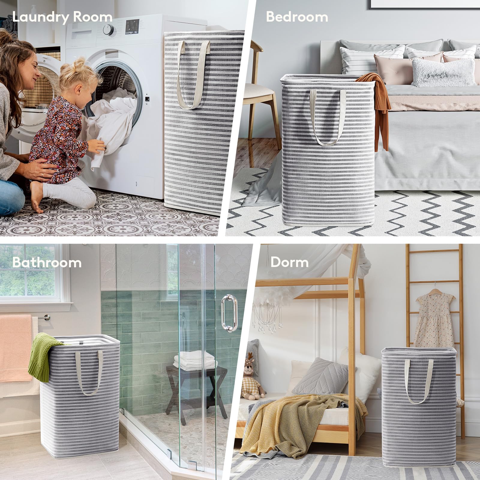 1 Pack Laundry Basket 80L Each