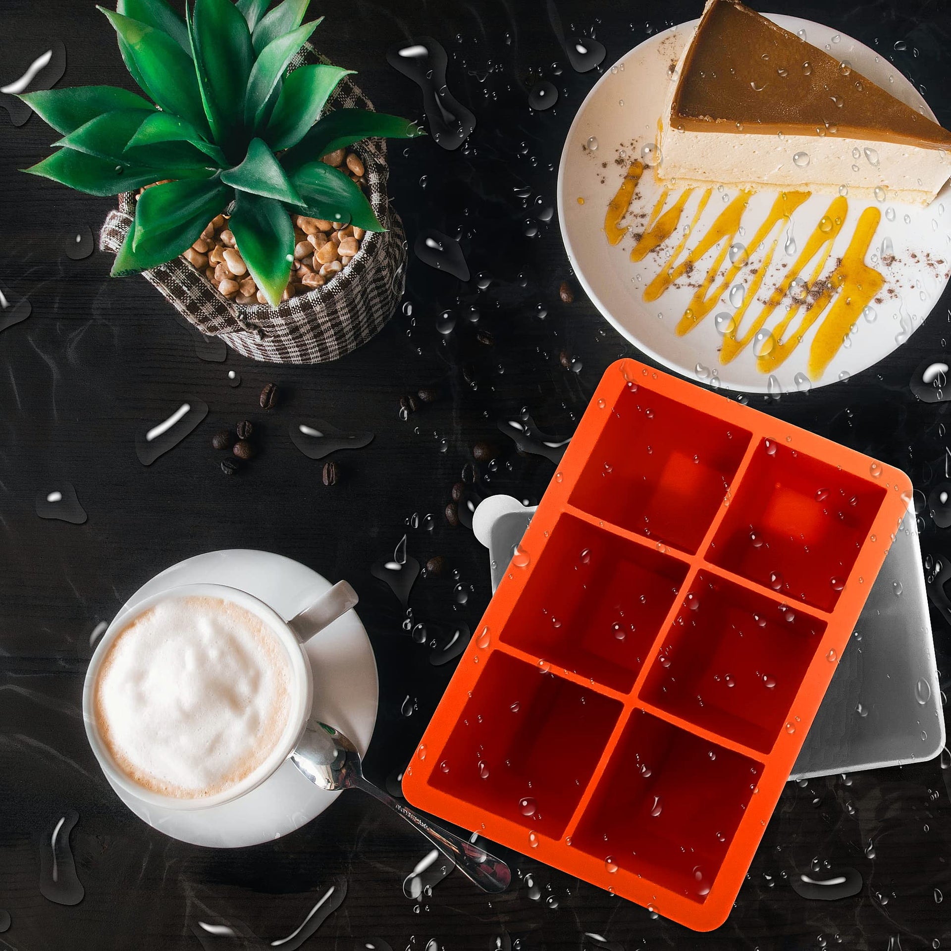 Silicone Ice Cube Trays with Lids (2 Count)